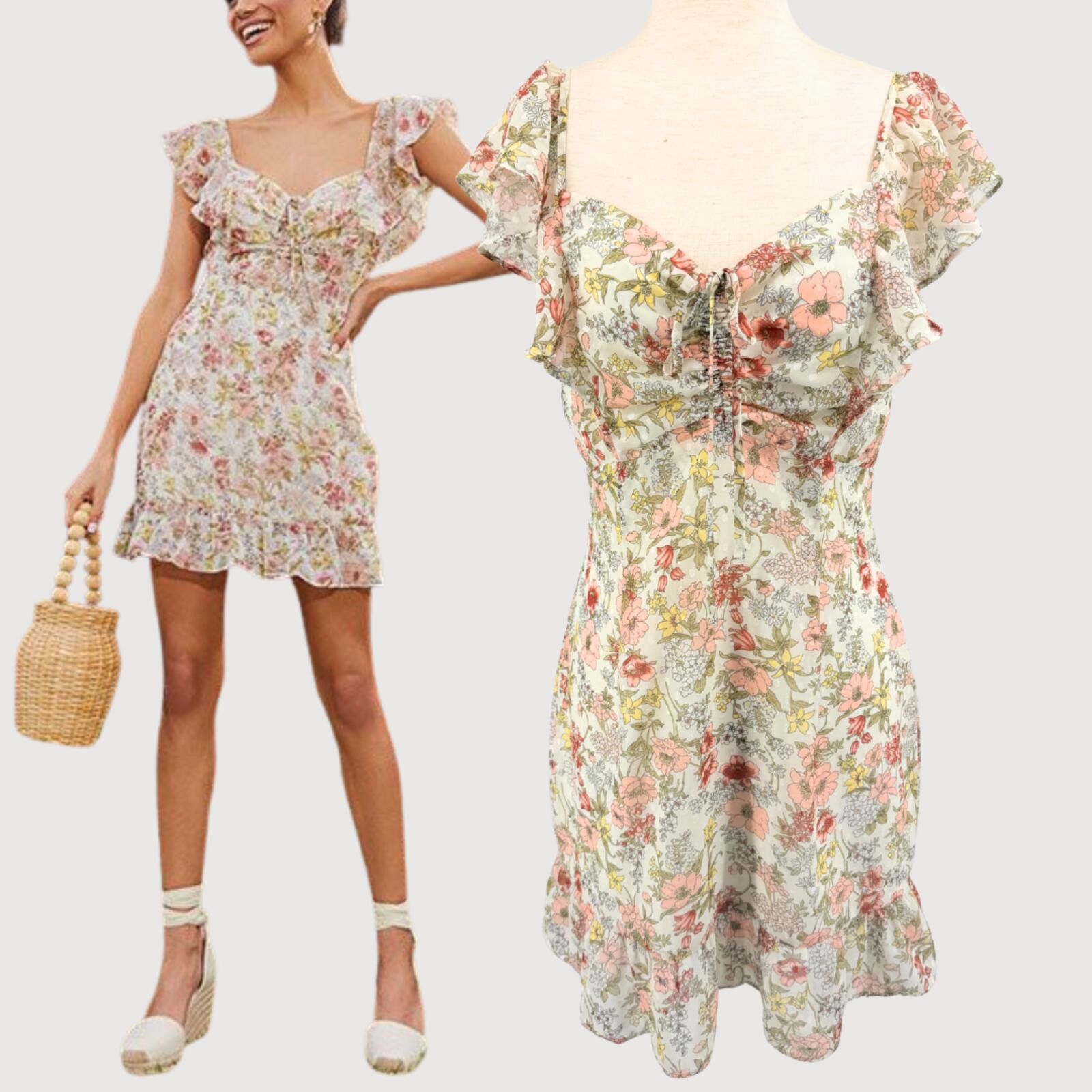 Other Superdown Kristyn Floral Ruffle Mini Dress M Size M / US 6-8 / IT 42-44 - 1 Thumbnail