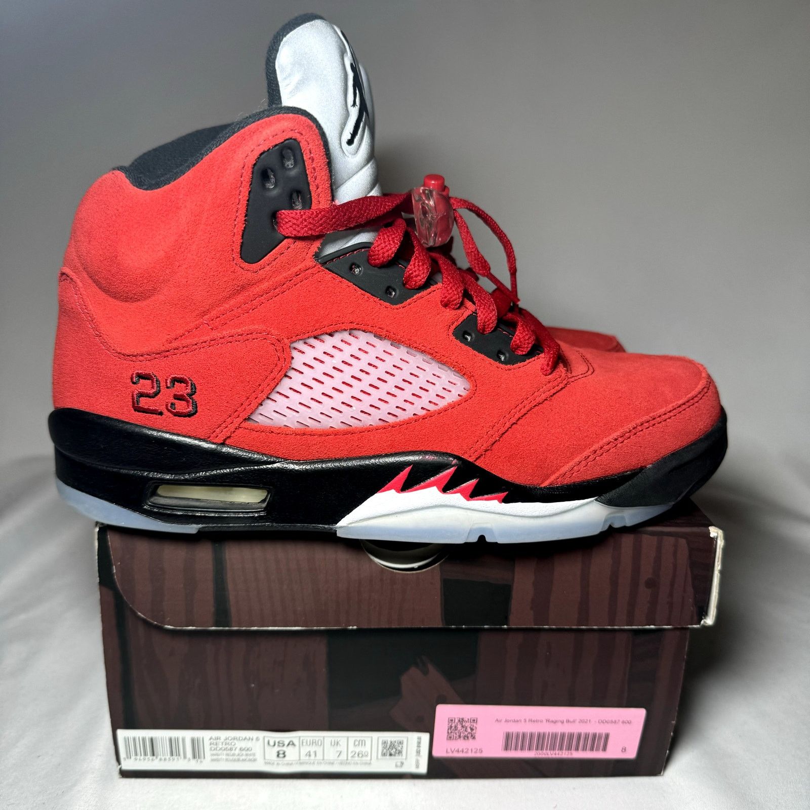 Jordan Brand × Nike Size 8 - Air Jordan 5 Retro Raging Bull 2021 Men's Shoes Size US 8 / EU 41 - 1 Thumbnail