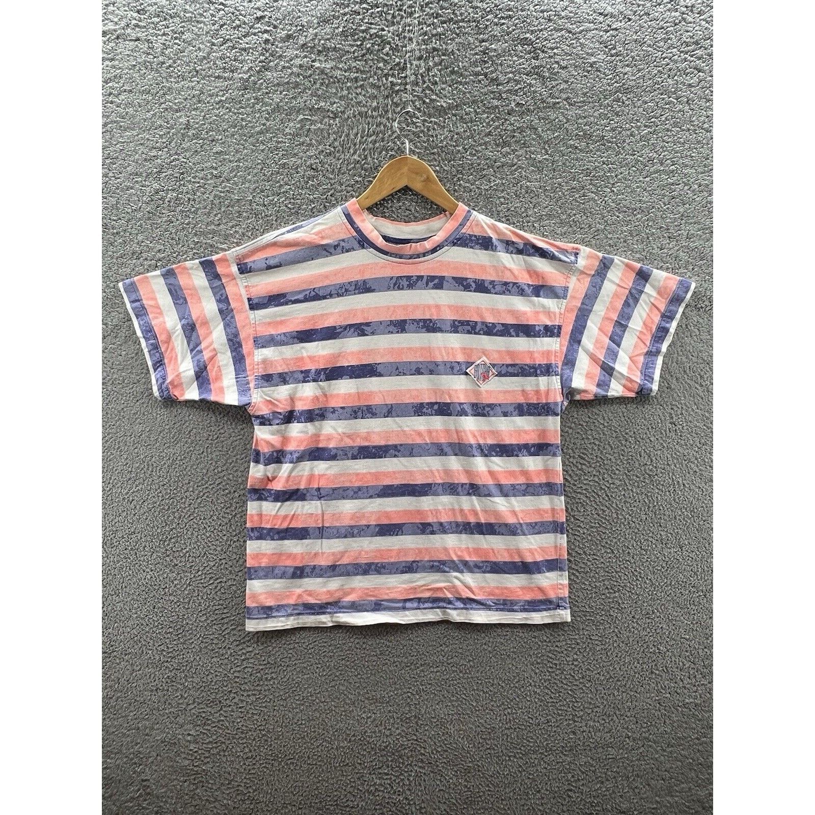Gotcha Gotcha 100% Cotton Orange Bye White Striped Surf T-Shirt Size US L / EU 52-54 / 3 - 1 Thumbnail