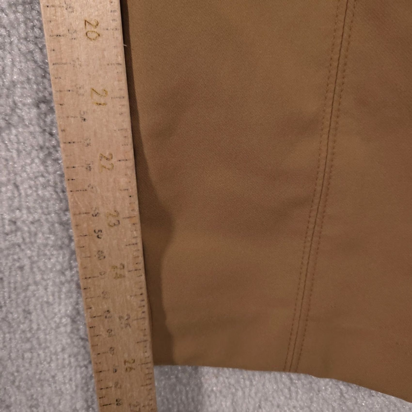 Vintage Lane Bryant Pants Womens 18 On the Go Mid Rise Ankle Nylon Blend Stretch Camel Size 40" / US 18 - 7 Thumbnail