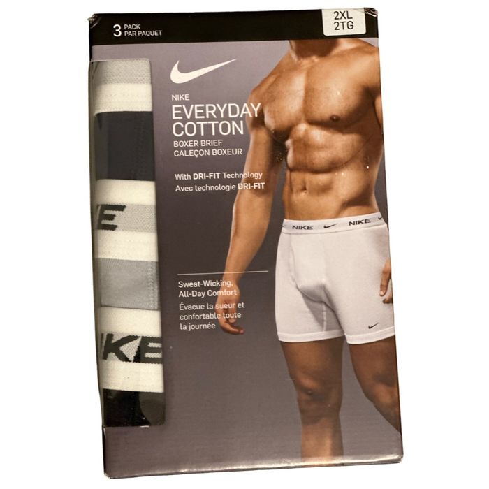 Nike Men`s Everyday Dri-FIT Cotton Briefs 3 Pack