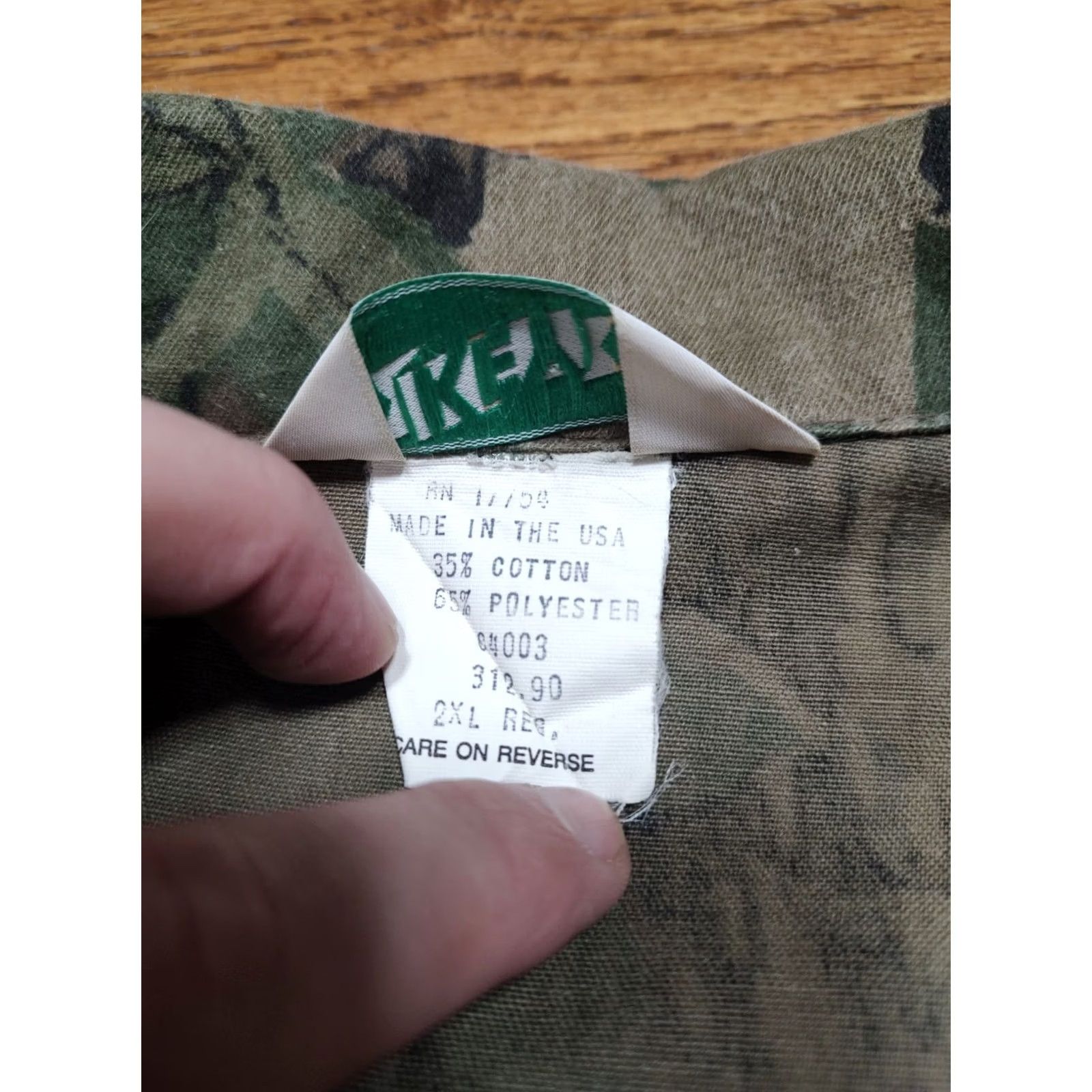 Vintage VINTAGE Key Trebark Camo Button Shirt Jacket Pockets Mens XXL Made In USA Flannel 90s 80s Size US XXL / EU 58 / 5 - 6 Thumbnail