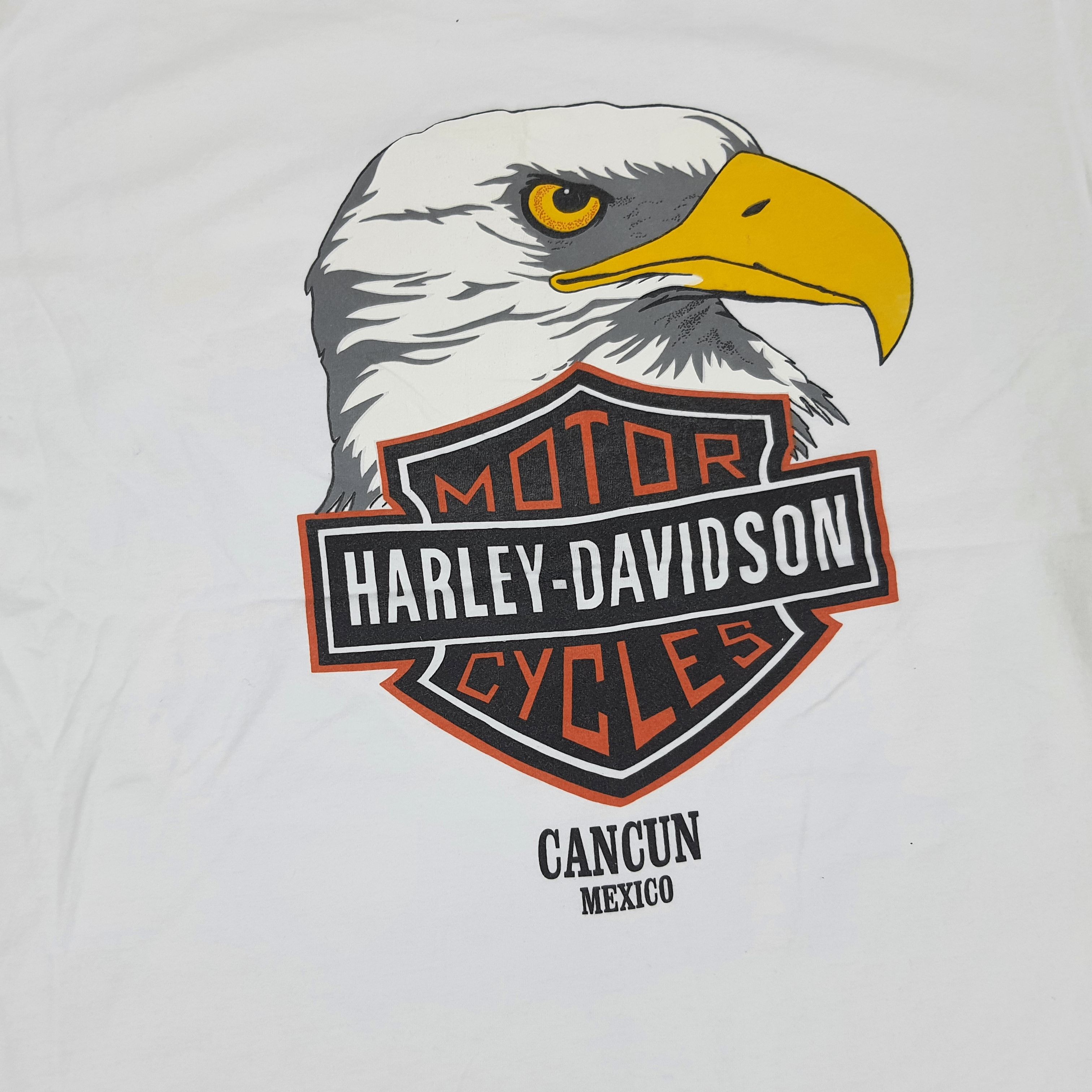 Harley Davidson × Vintage Vintage Harley-Davidson Cancun Maxico Bikers T-shirt Size US L / EU 52-54 / 3 - 2 Thumbnail