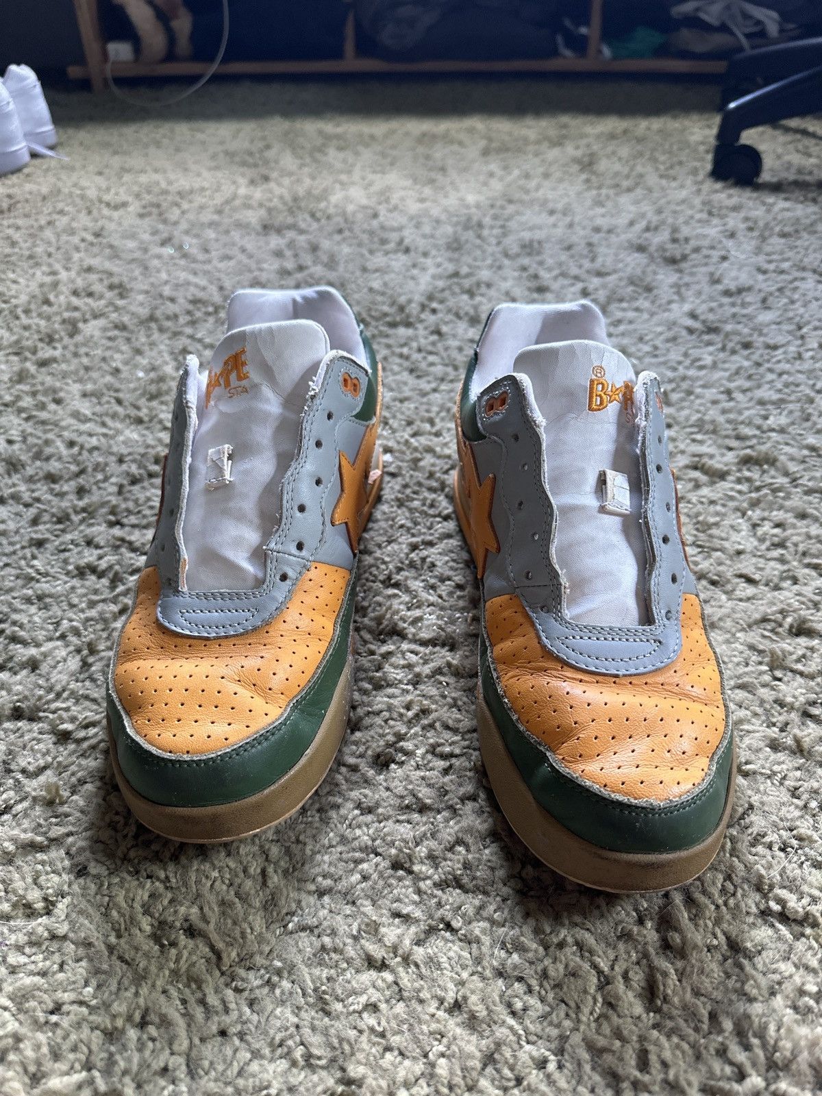 Bape VERY WORN Rare Bapesta READ DESCRIPTION Size US 9.5 / EU 42-43 - 1 Thumbnail
