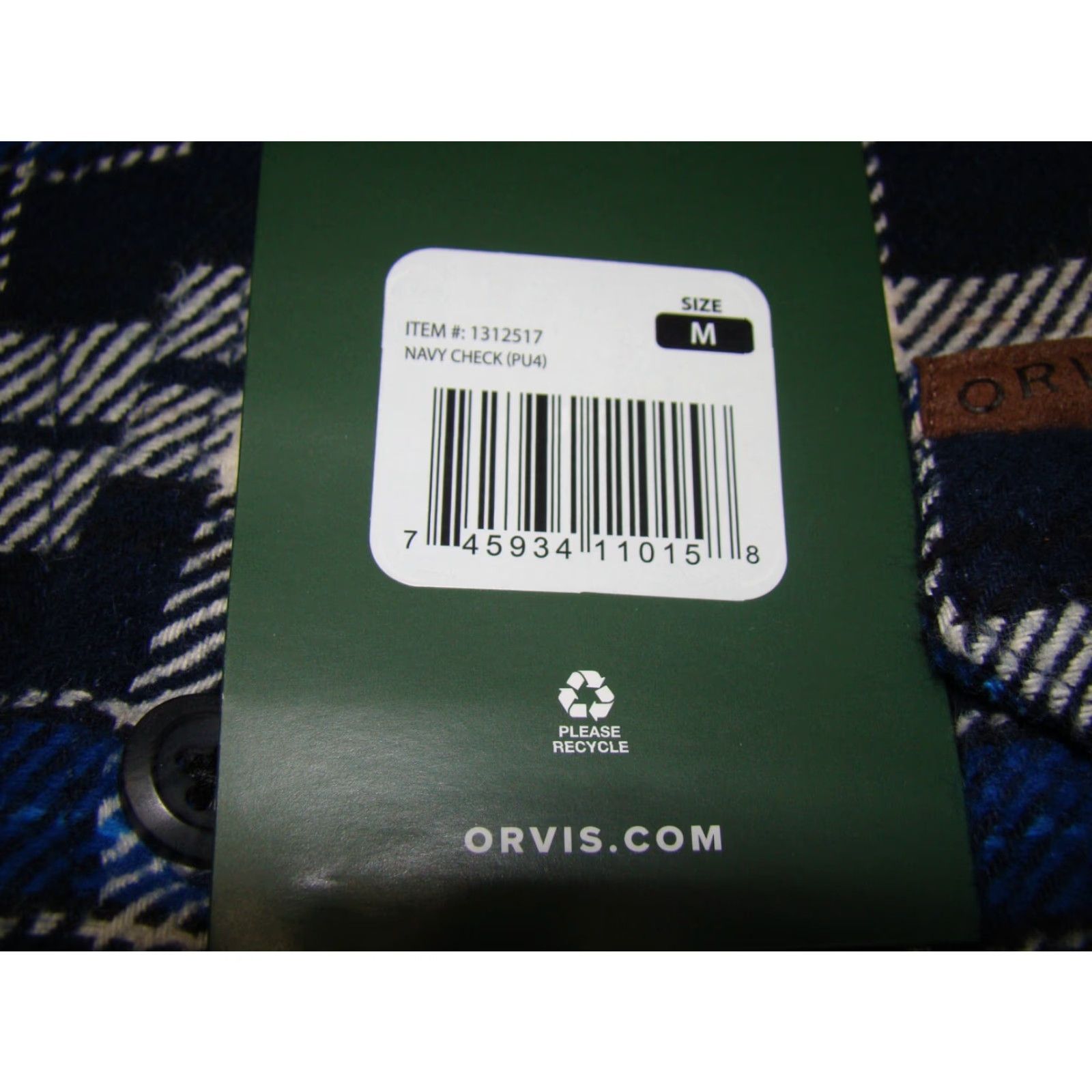 Orvis Orvis Shirt Mens Medium Heavy Weight Blue Plaid Flannel Button Long Sleeve NWT Size US M / EU 48-50 / 2 - 5 Thumbnail