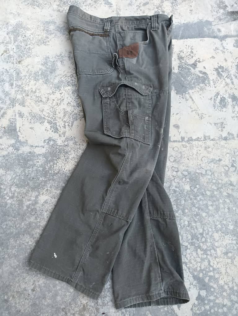 Vintage × Wrangler Wrangler Riggs work wear double knee paint splatter pants Size US 33 - 4 Thumbnail