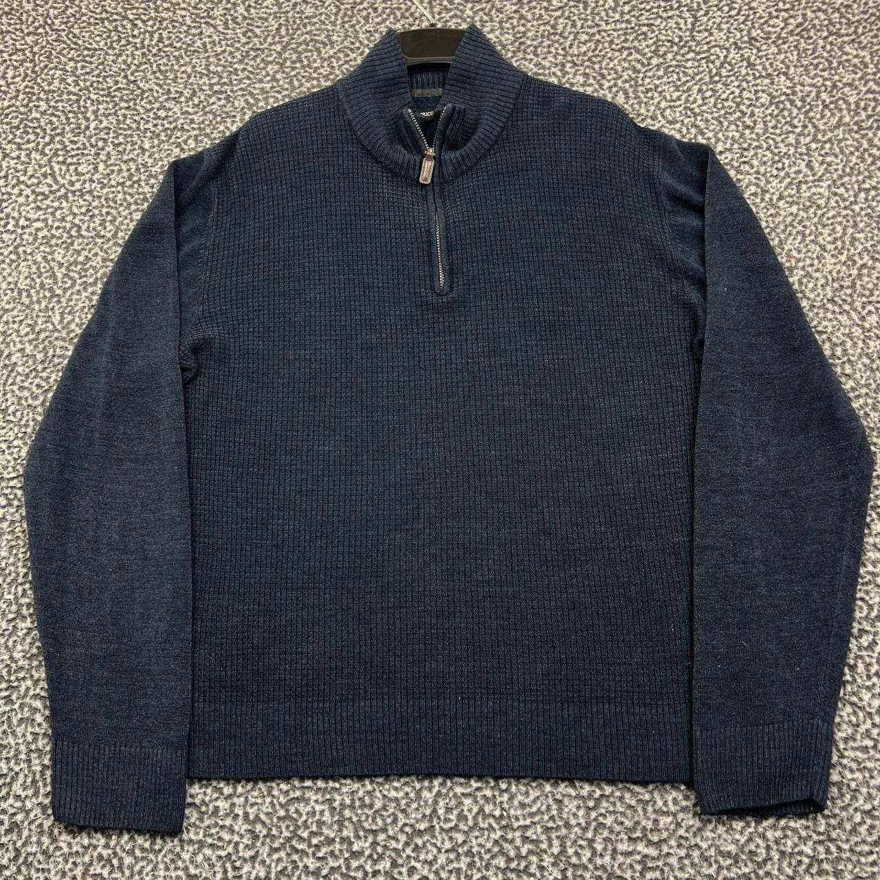 Tricots St. Raphael Tricots St Raphael XL 1/4 Zip Acrylic Sweater Waffle Knit Size US XL / EU 56 / 4 - 1 Thumbnail