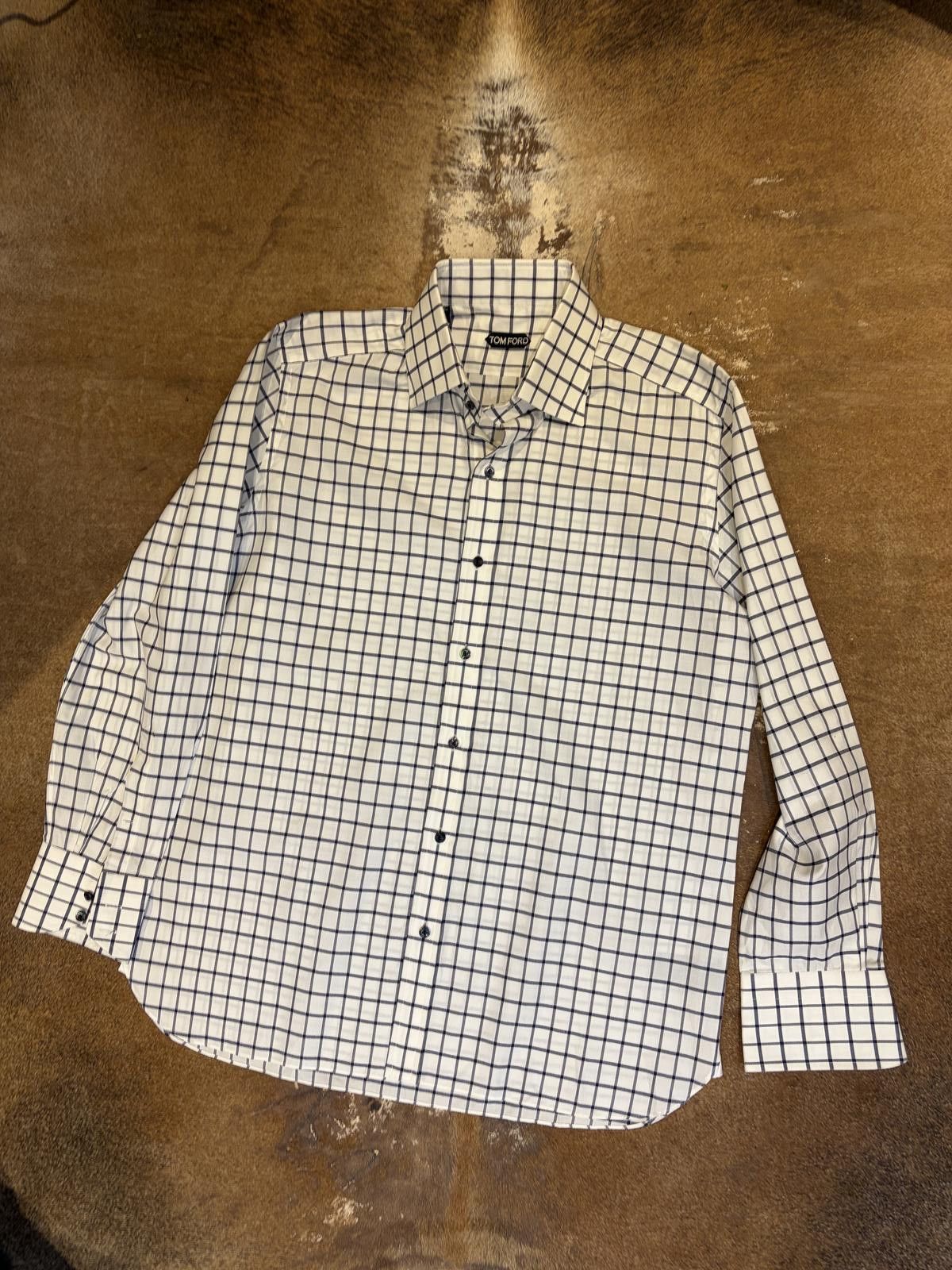 Tom Ford Tom Ford Check Shirt Size US XL / EU 56 / 4 - 1 Thumbnail