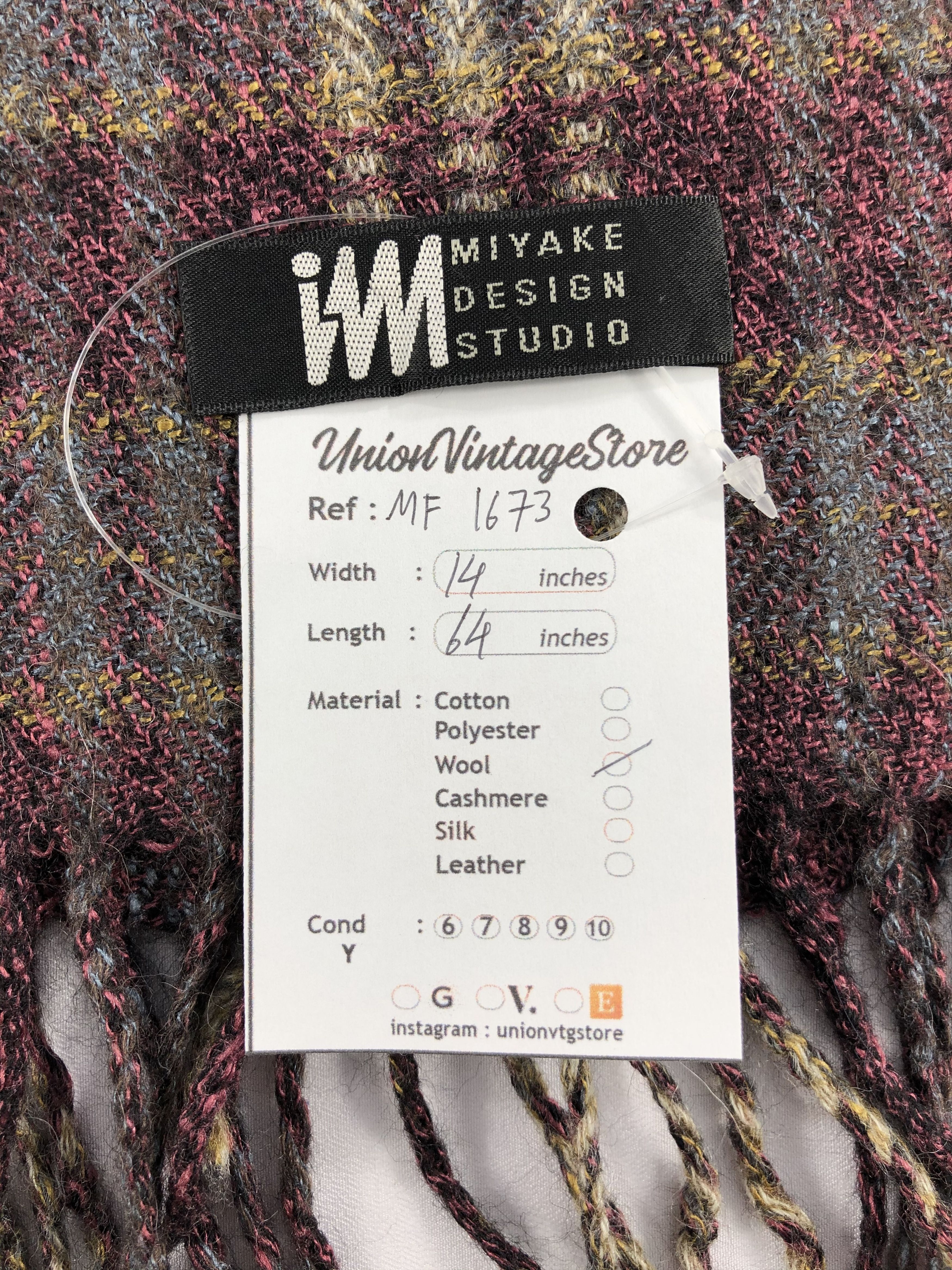 Issey Miyake Vintage Issey Miyake Scarf/Muffler/Neckwear MF1673 Size ONE SIZE - 5 Thumbnail