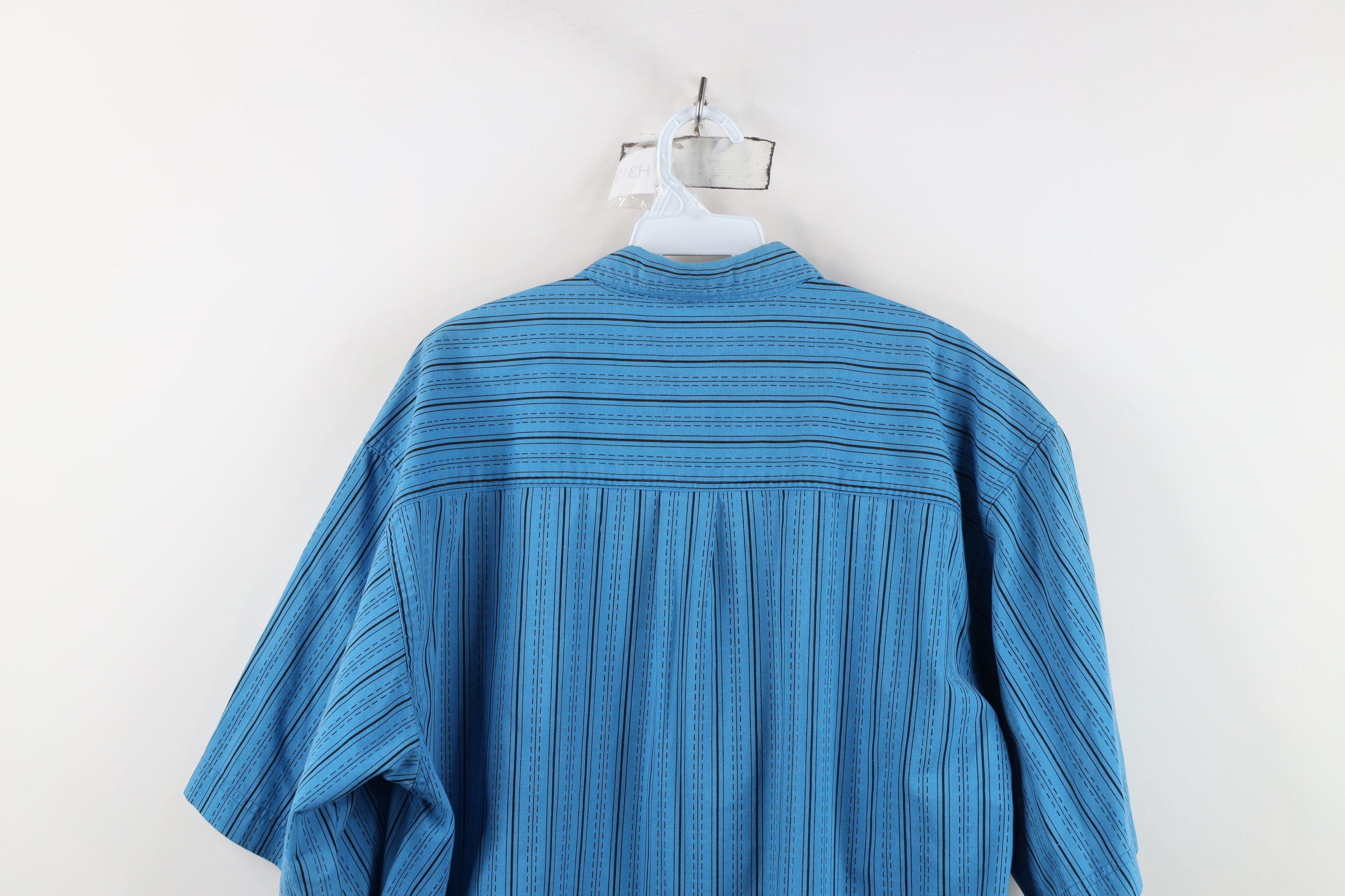 Vintage Vintage 90s Bugle Boy Fit Striped Short Sleeve Button Shirt Size US XL / EU 56 / 4 - 10 Thumbnail