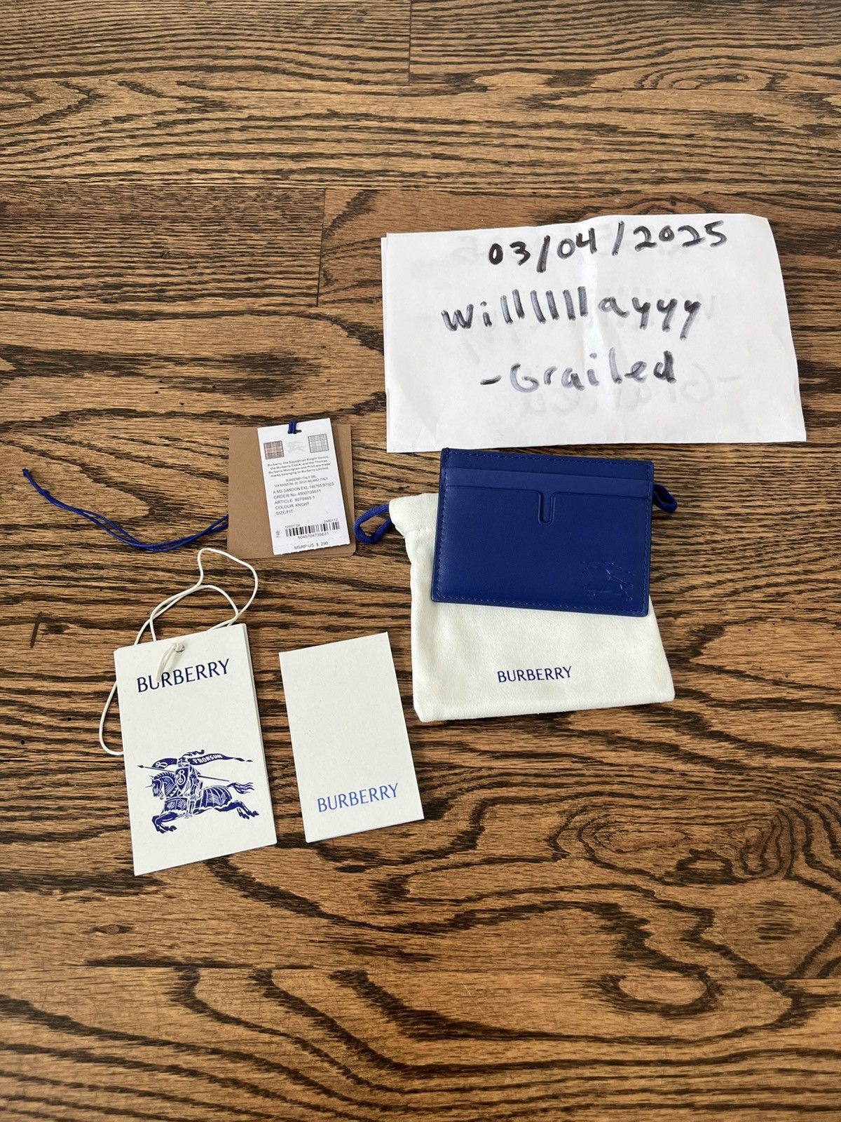 Burberry Burberry EKD Card Case Size ONE SIZE - 3 Thumbnail