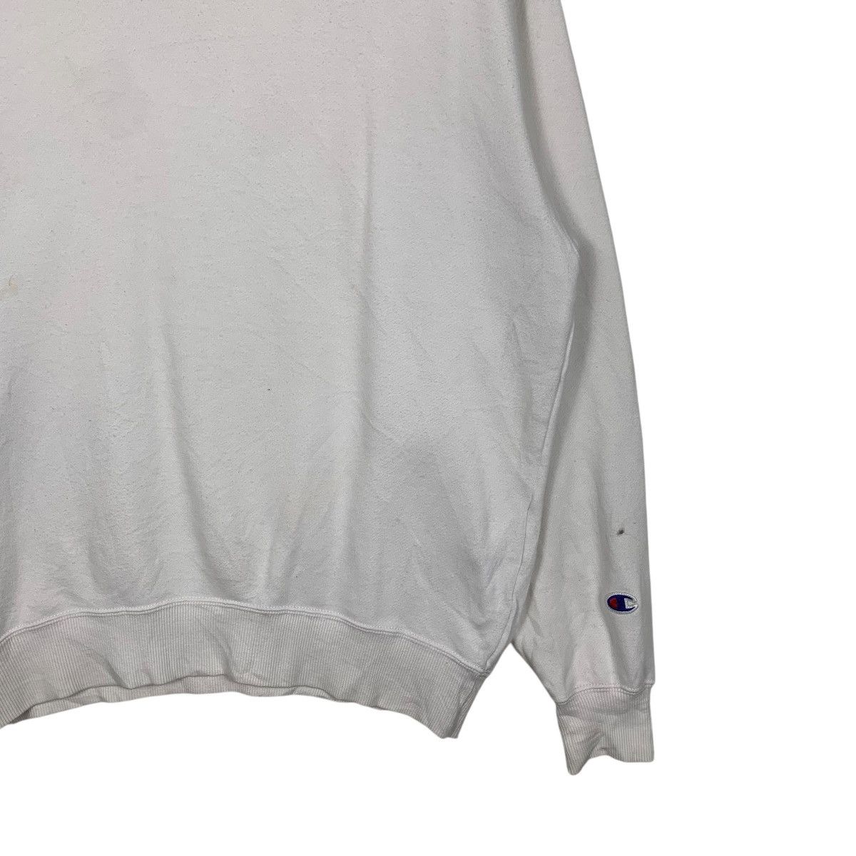 Champion CHAMPION Embroidery Center Logo White Sweatshirt #1579-C71 Size US M / EU 48-50 / 2 - 6 Thumbnail
