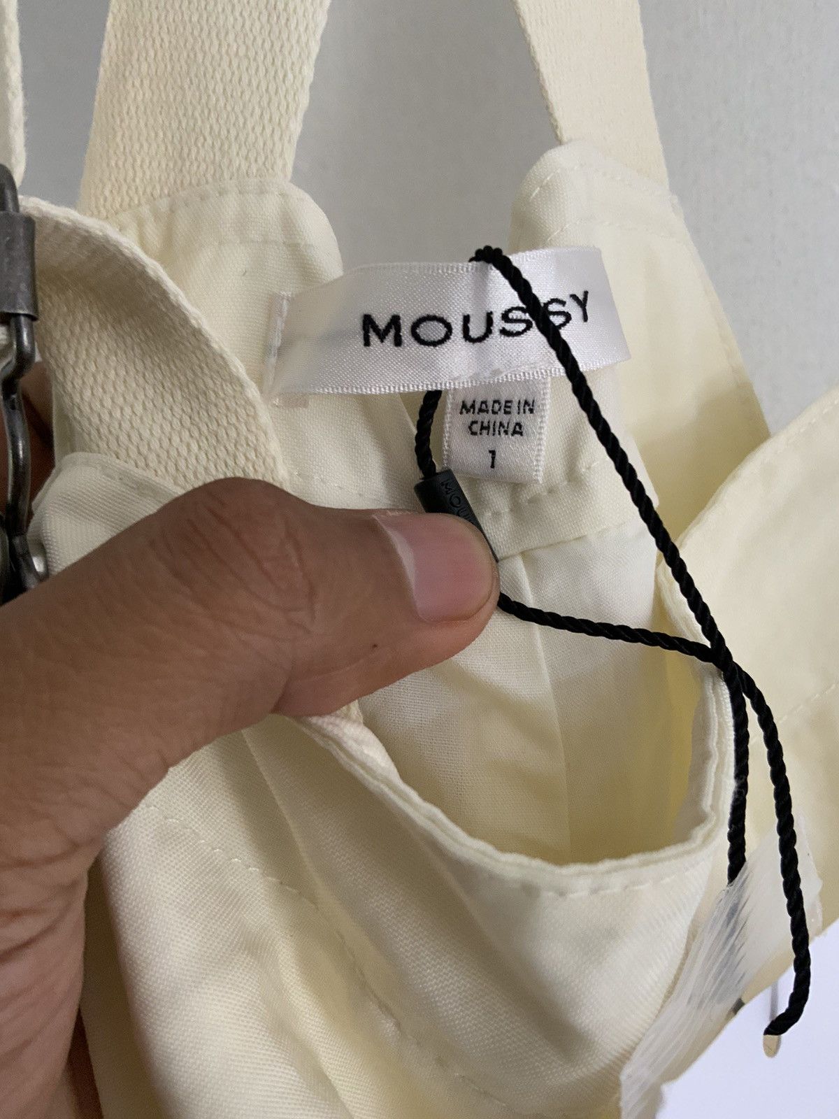 Japanese Brand Moussy Deadstock Cream Coveralls Size US 44 / EU 60 - 14 Thumbnail