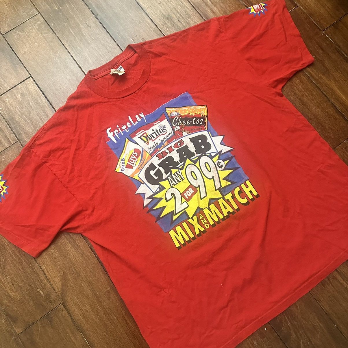 Jerzees × Vintage vintage frito lays snack promo red shirt Size US XXL / EU 58 / 5 - 2 Thumbnail