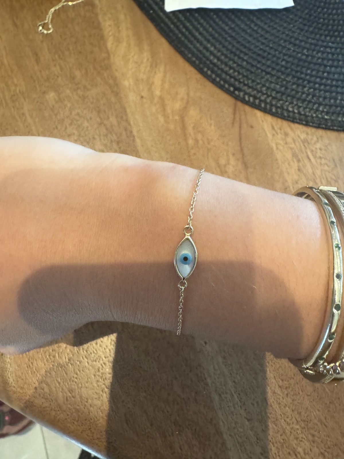 Other 14k yellow gold 7in. evil eye bracelet Size ONE SIZE - 6 Thumbnail