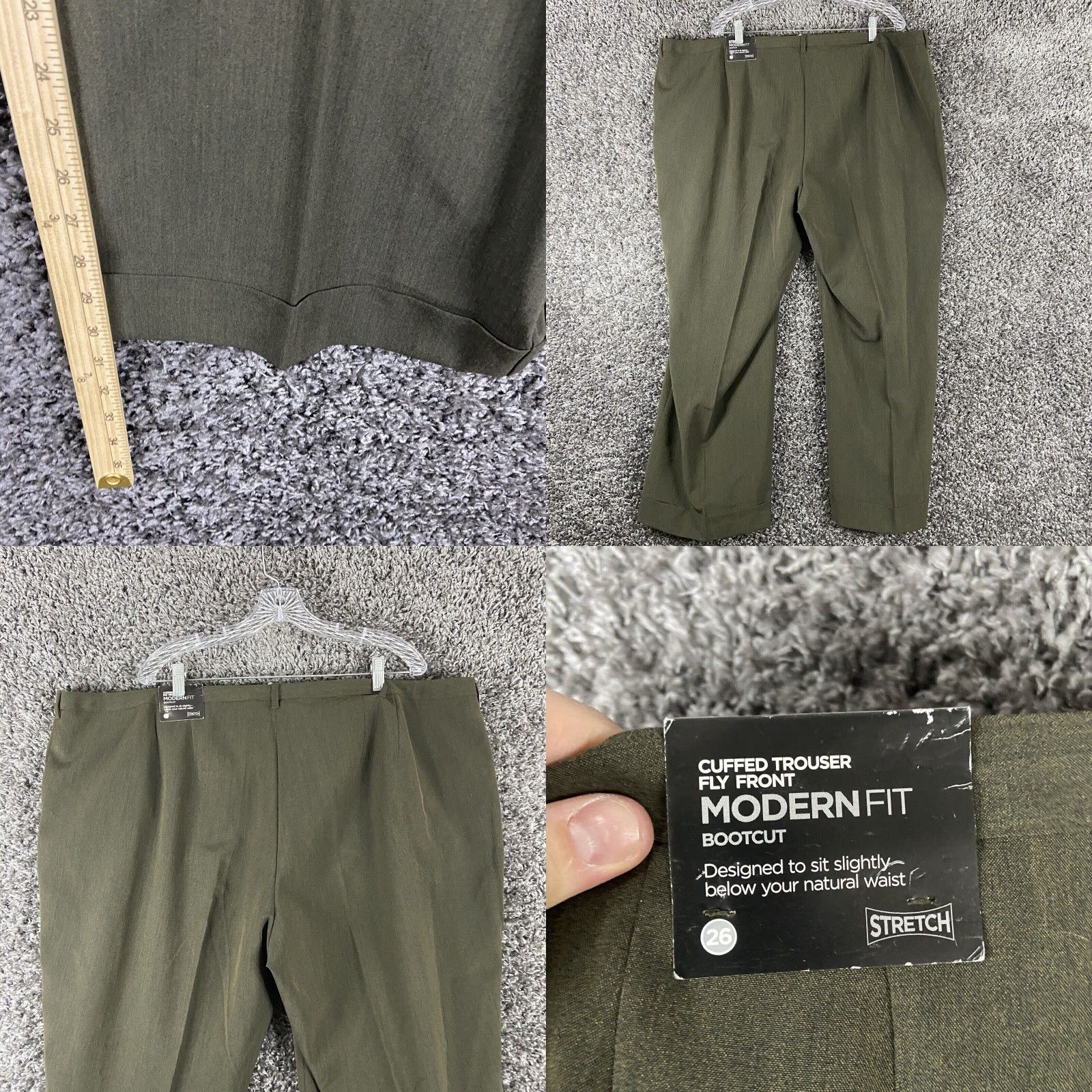 Avenue NEW Avenue Dress Pants Women 26 Green Stretch Size 26" / US 2 / IT 38 - 8 Thumbnail