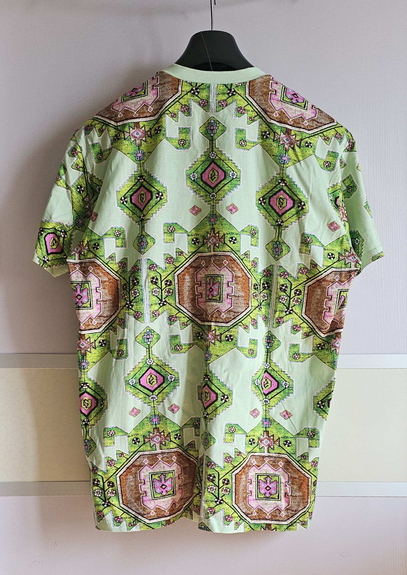 Givenchy Givenchy Oversized Green Aztec Persian Rug Print T-Shirts XS Size US XS / EU 42 / 0 - 3 Thumbnail