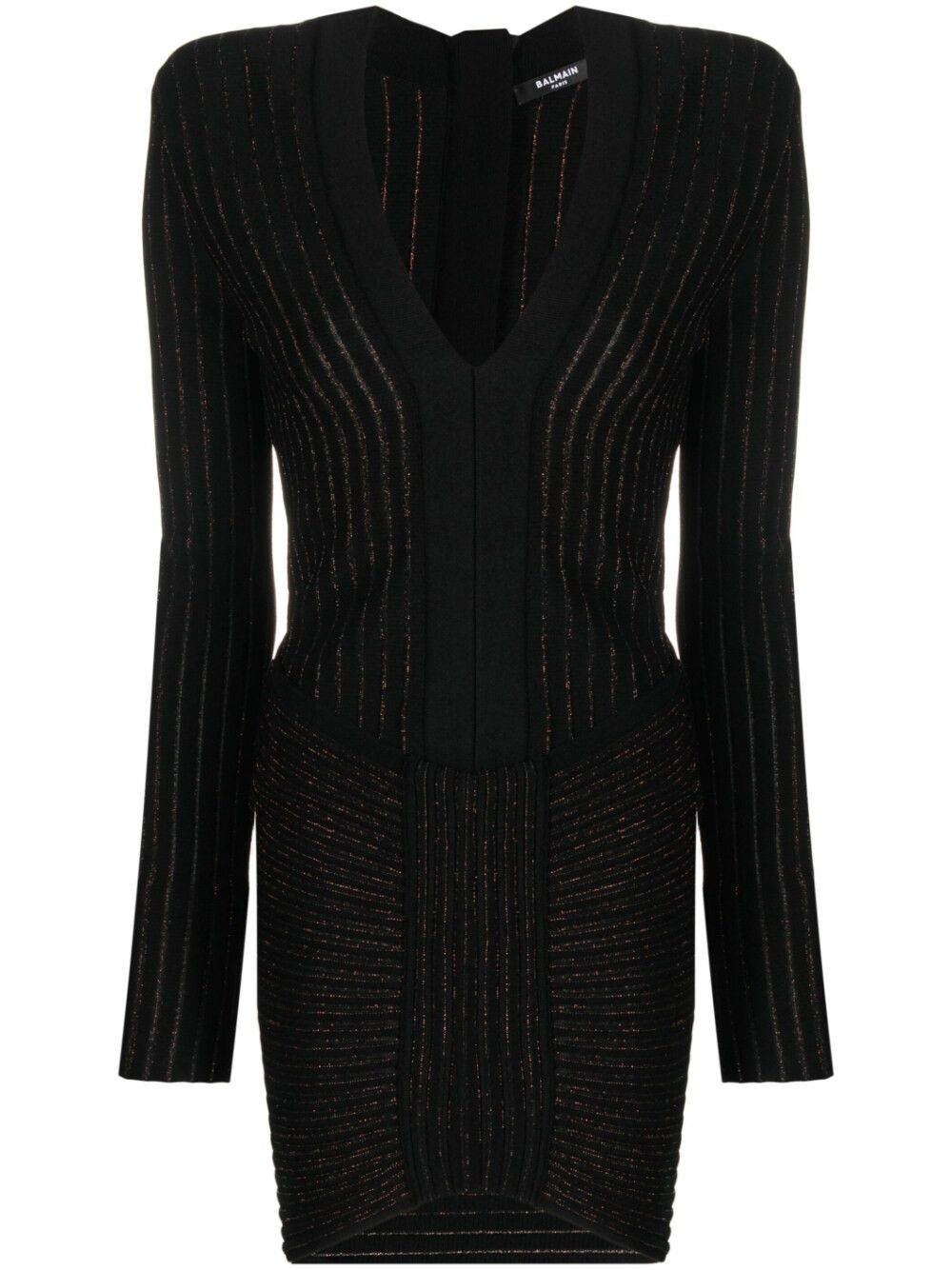 o1s1rm0624 Knitted Mini Dress in Black