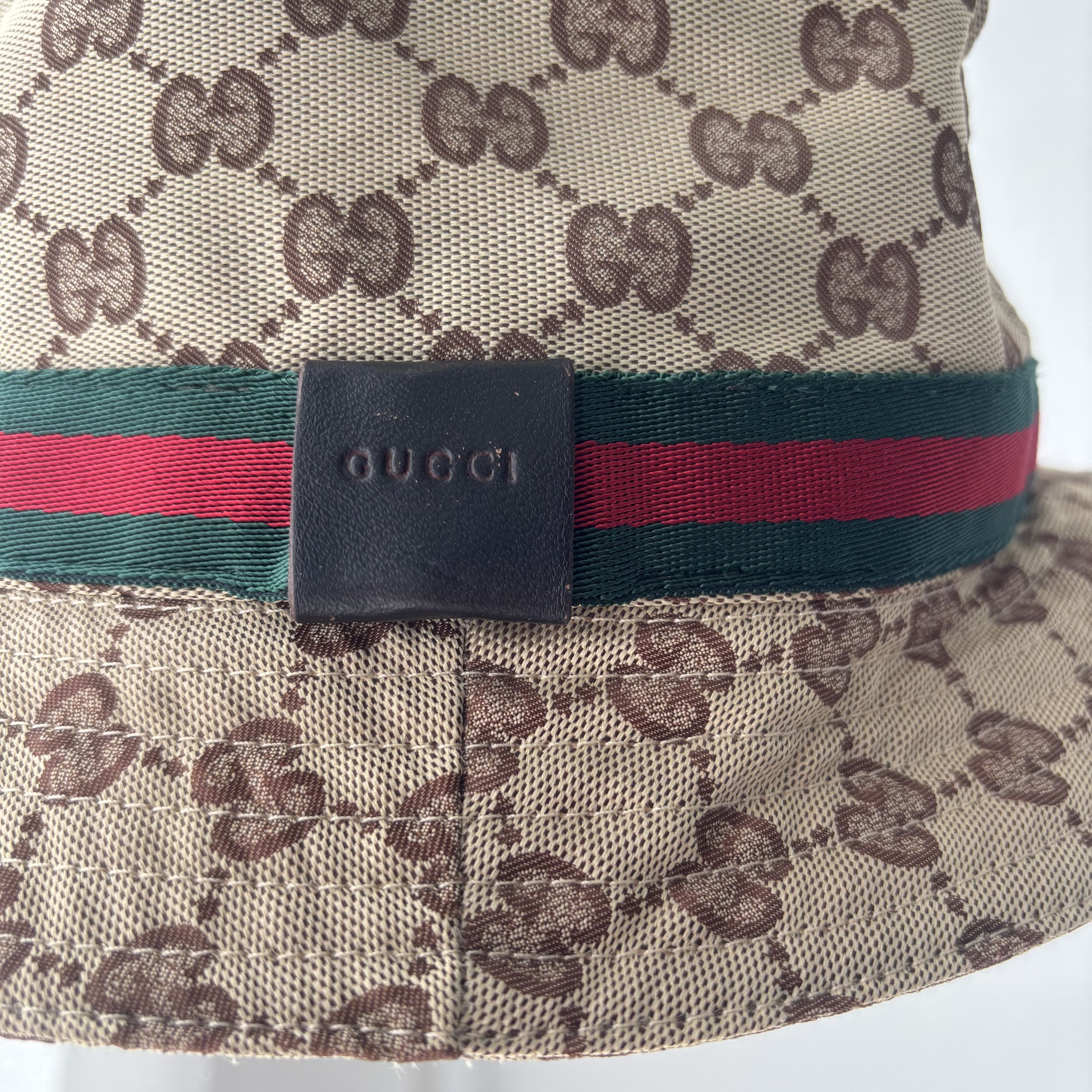 Gucci Gucci Beige GG Monogram Canvas Bucket Hat Size ONE SIZE - 4 Thumbnail