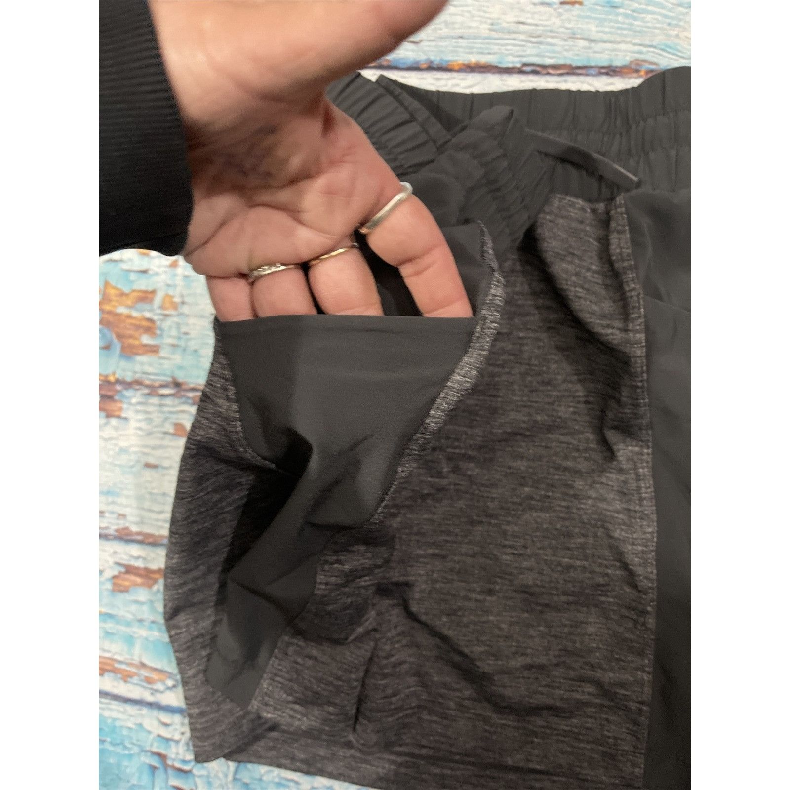 Athleta ATHLETA Skort Shorts Black And Gray WOMENS Small Side Pocket Size 28" / US 6 / IT 42 - 8 Thumbnail