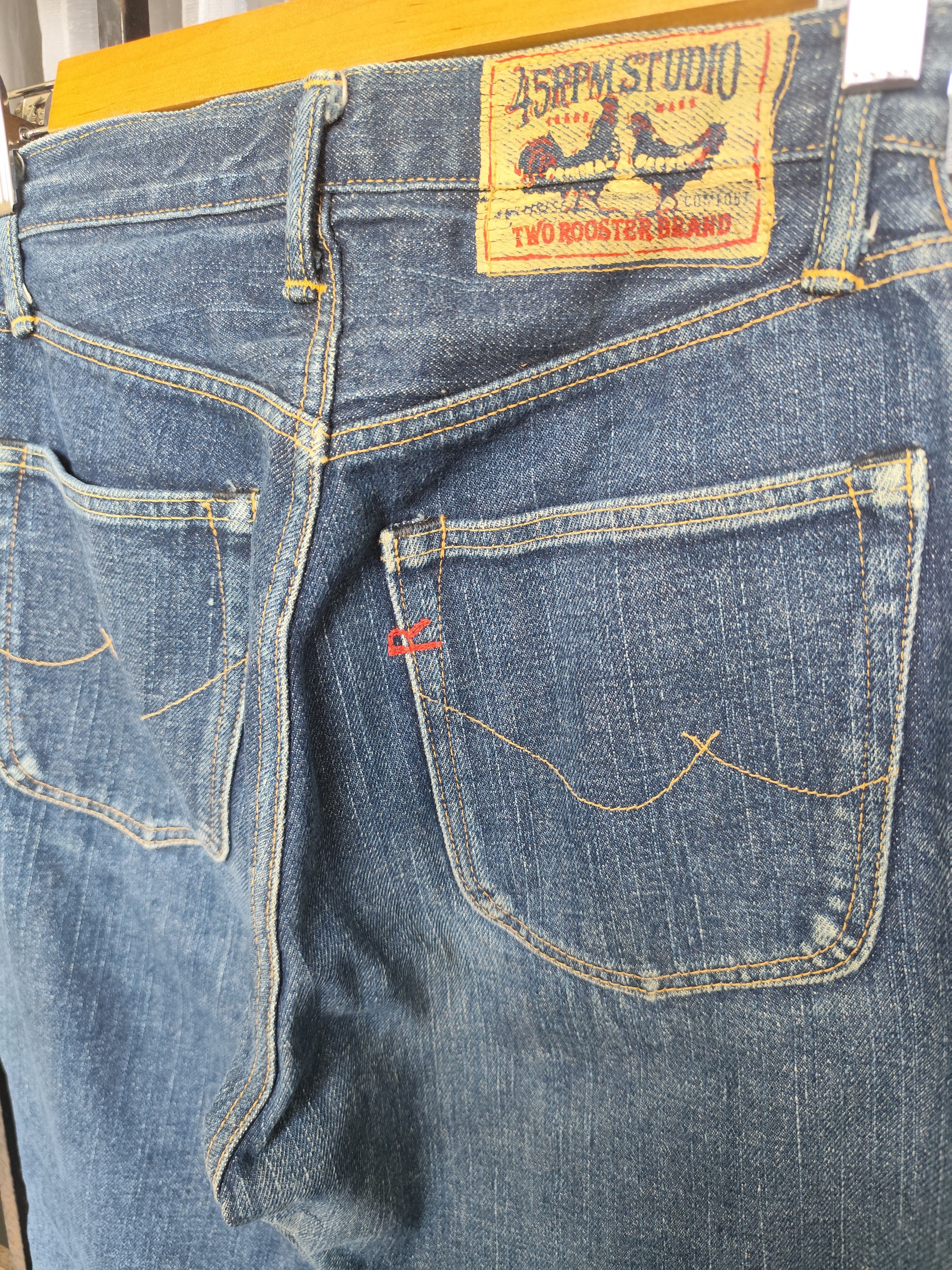 45rpm 🇯🇵45 RPM STUDIO TWO ROOSTER BRAND JEANS W29 Size 29" - 17 Thumbnail