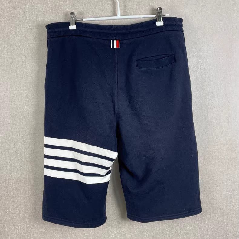 Thom Browne Navy Blue Thom Browne Stripe Shorts-dmc Size US 30 / EU 46 - 2 Thumbnail