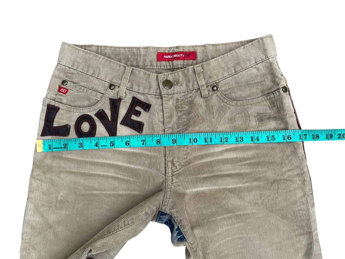 Seditionaries MISS SIXTY Patchwork Corduroy Flare Jeans Size 26" / US 2 / IT 38 - 19 Thumbnail