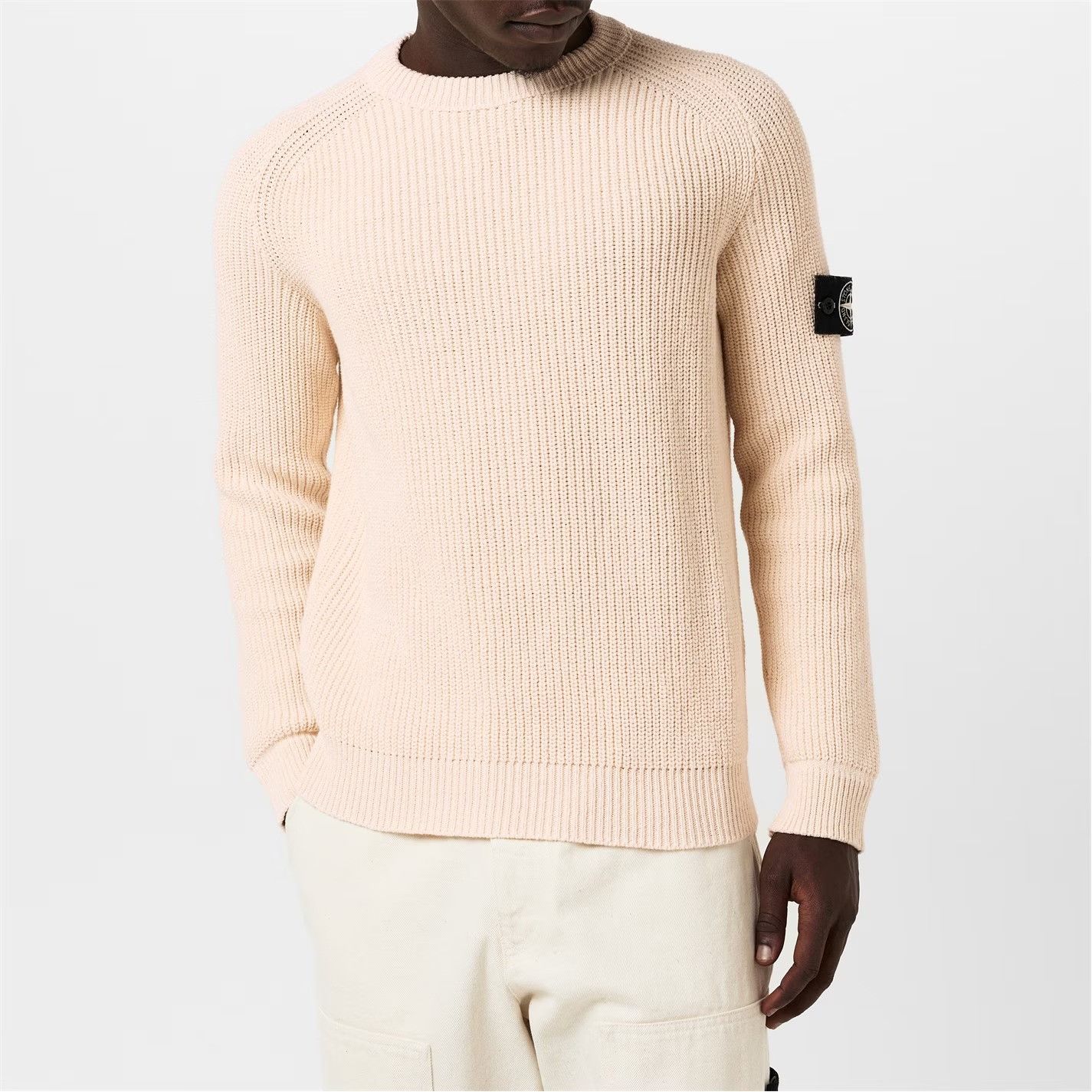 Stone Island o1g2r1mq0526 Compass Knit Jumper in Beige Size US S / EU 44-46 / 1 - 3 Thumbnail