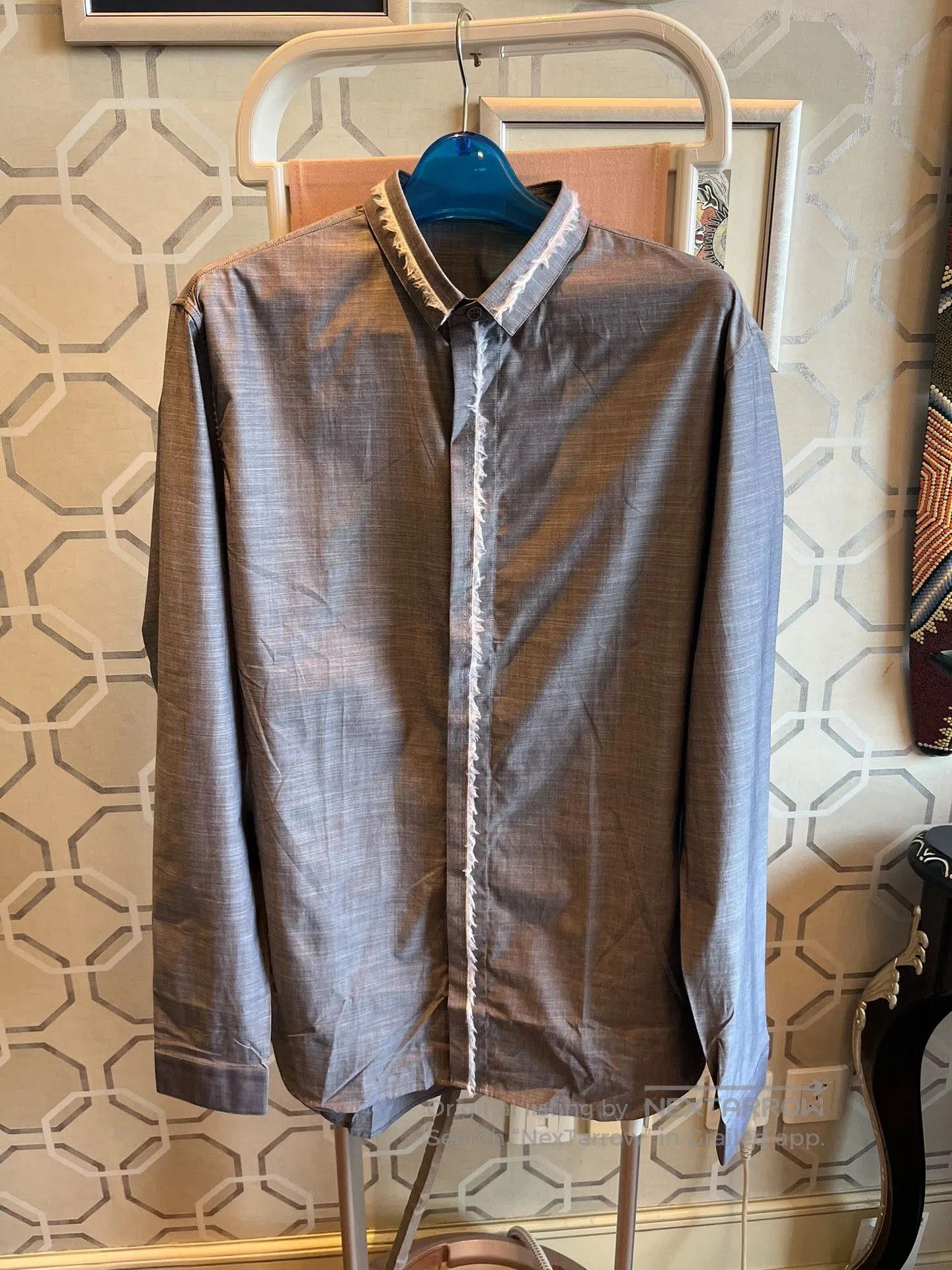Dior Dior Lead Gray Cotton Shirt Size 39. Size US M / EU 48-50 / 2 - 1 Thumbnail
