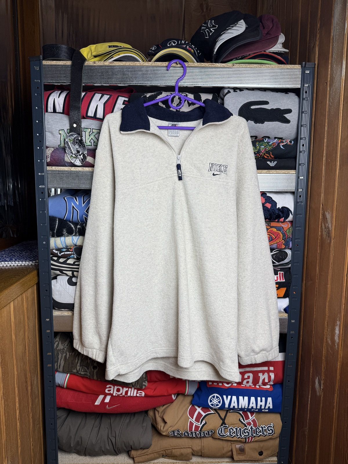 Nike NIKE VINTAGE FLEECE BIG LOGO Y2K SWOOSH 90s Size US M / EU 48-50 / 2 - 2 Thumbnail