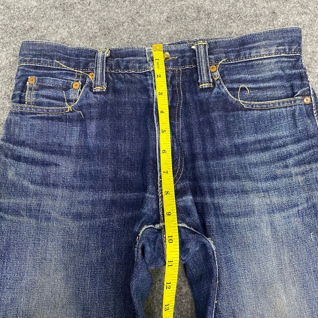 If Six Was Nine 💥Flare💥Vintage Skulls Jeans by an Alchemist Denim Size US 30 / EU 46 - 4 Thumbnail