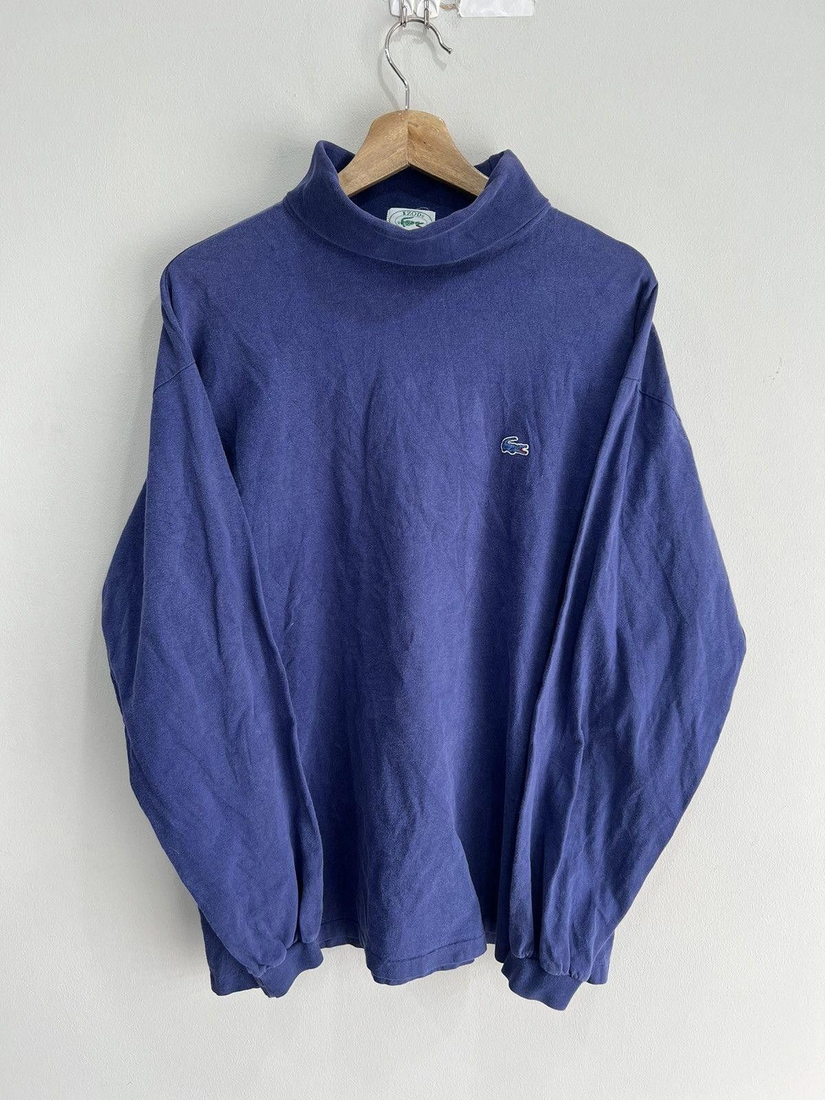 Vintage Vintage Lacoste Longsleeve Shirt Turtleneck Size US L / EU 52-54 / 3 - 1 Thumbnail