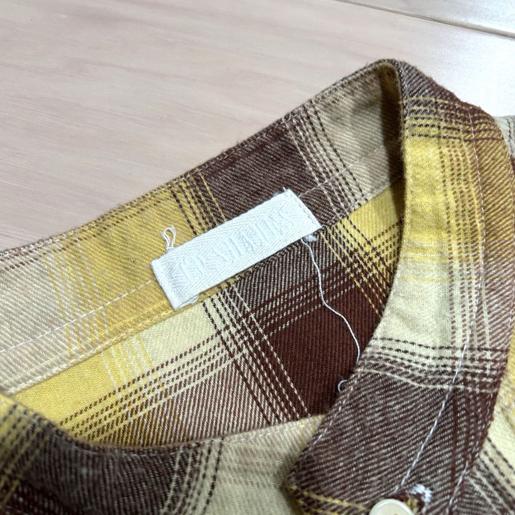 Vintage VINTAGE CP Shades Button-Down Tunic Plaid Shirt Band Collar Women’s Small Size S / US 4 / IT 40 - 3 Thumbnail