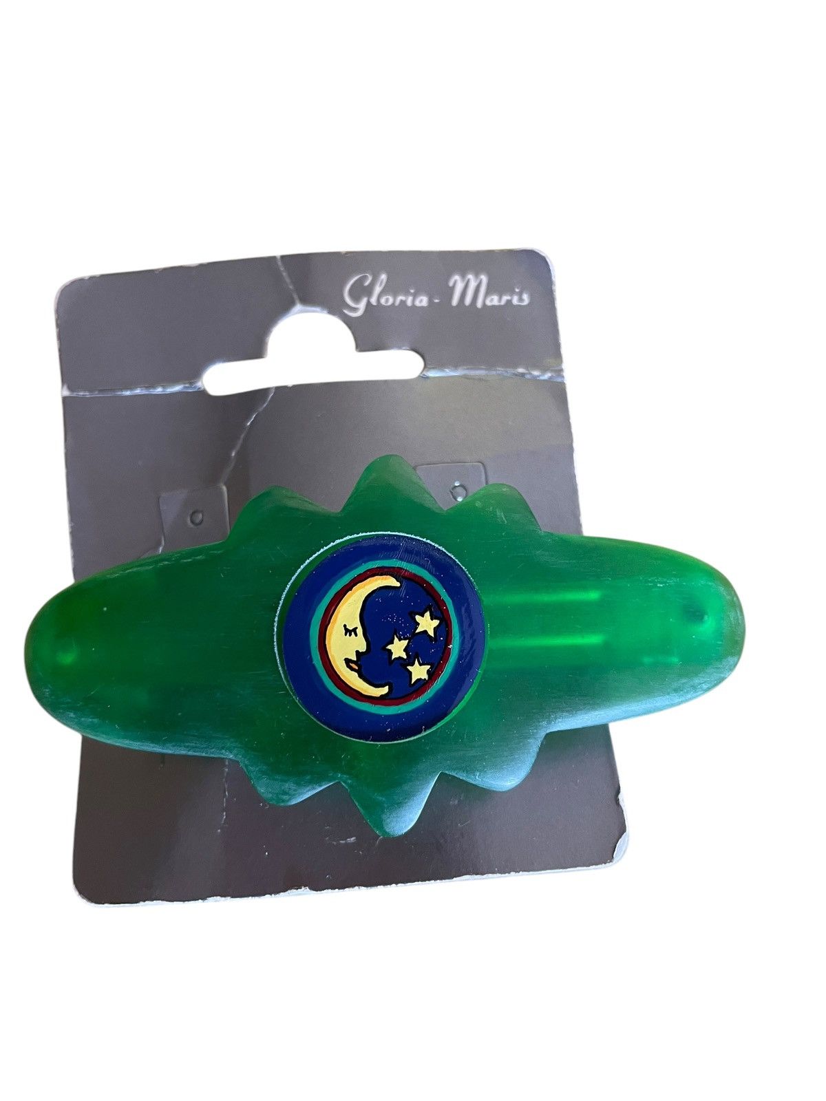 Vintage Gloria Maris vintage handmade handpainted green hairclip Size ONE SIZE - 4 Thumbnail