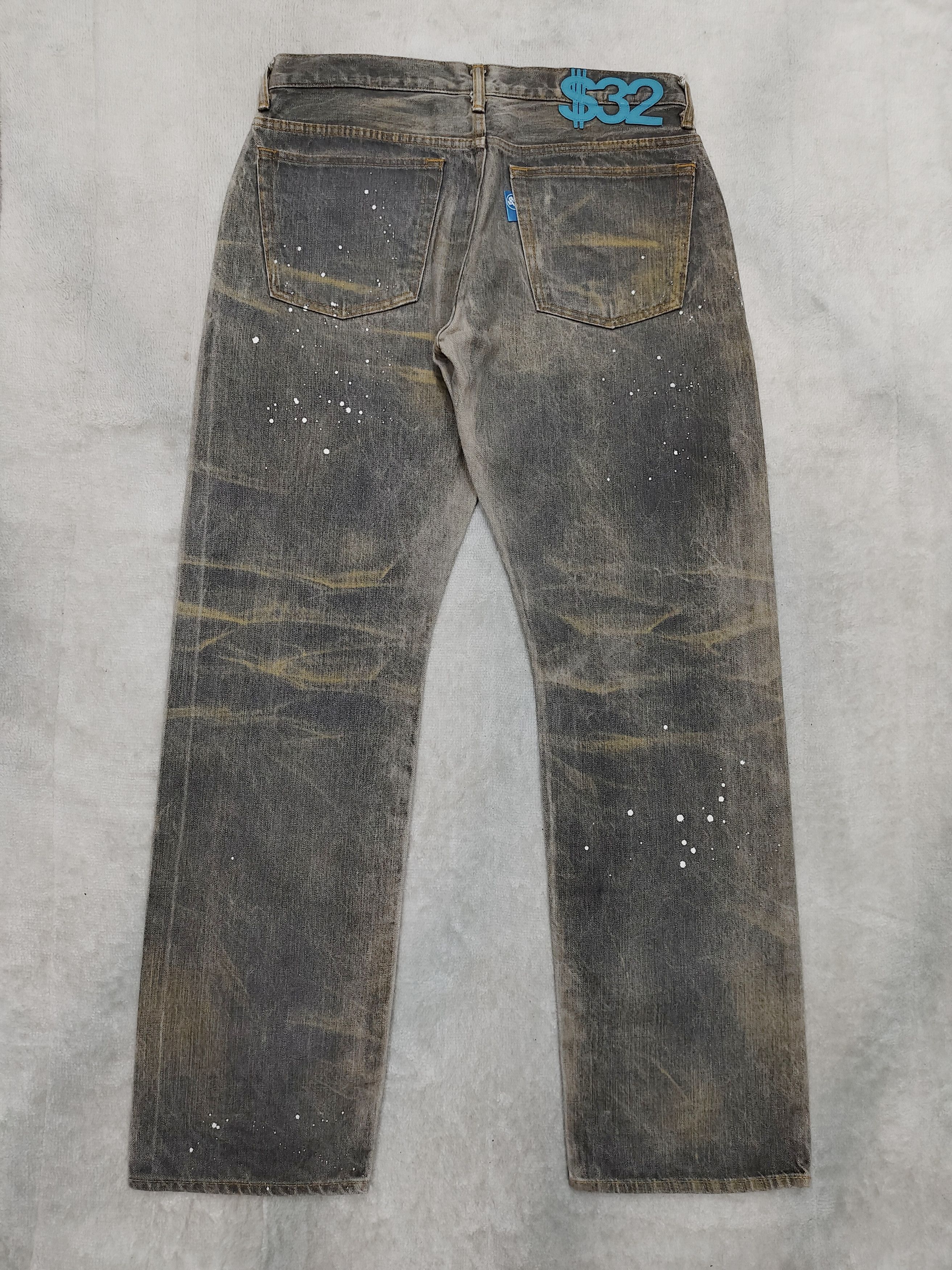 PHENOMENON 90s Swagger- Street Archive Dollar Pacth Mud Wash Jeans Size US 32 / EU 48 - 4 Thumbnail
