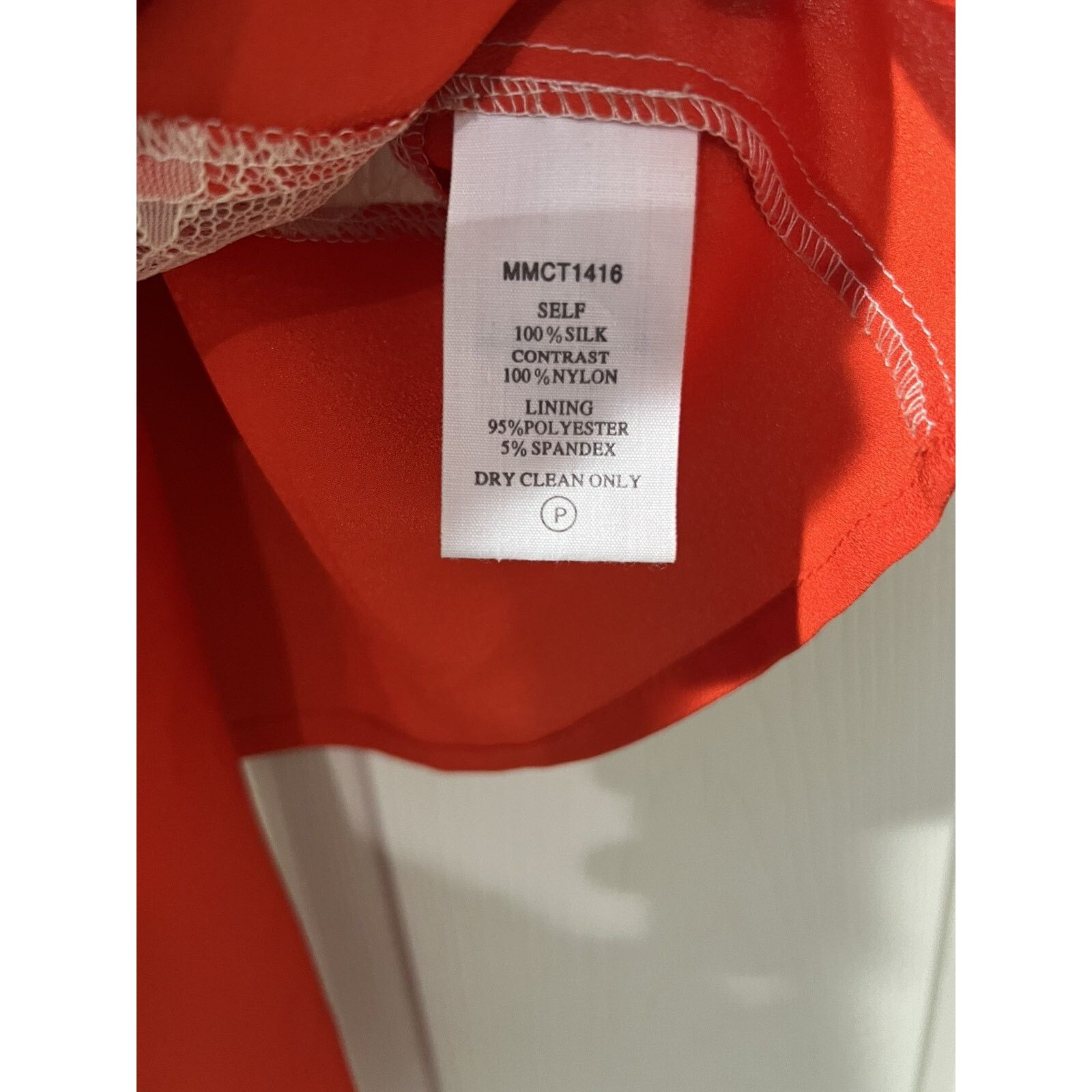 & Other Stories M.M.Couture Italy Women 100% Silk blouse Red Top S A001987 Size S / US 4 / IT 40 - 4 Thumbnail