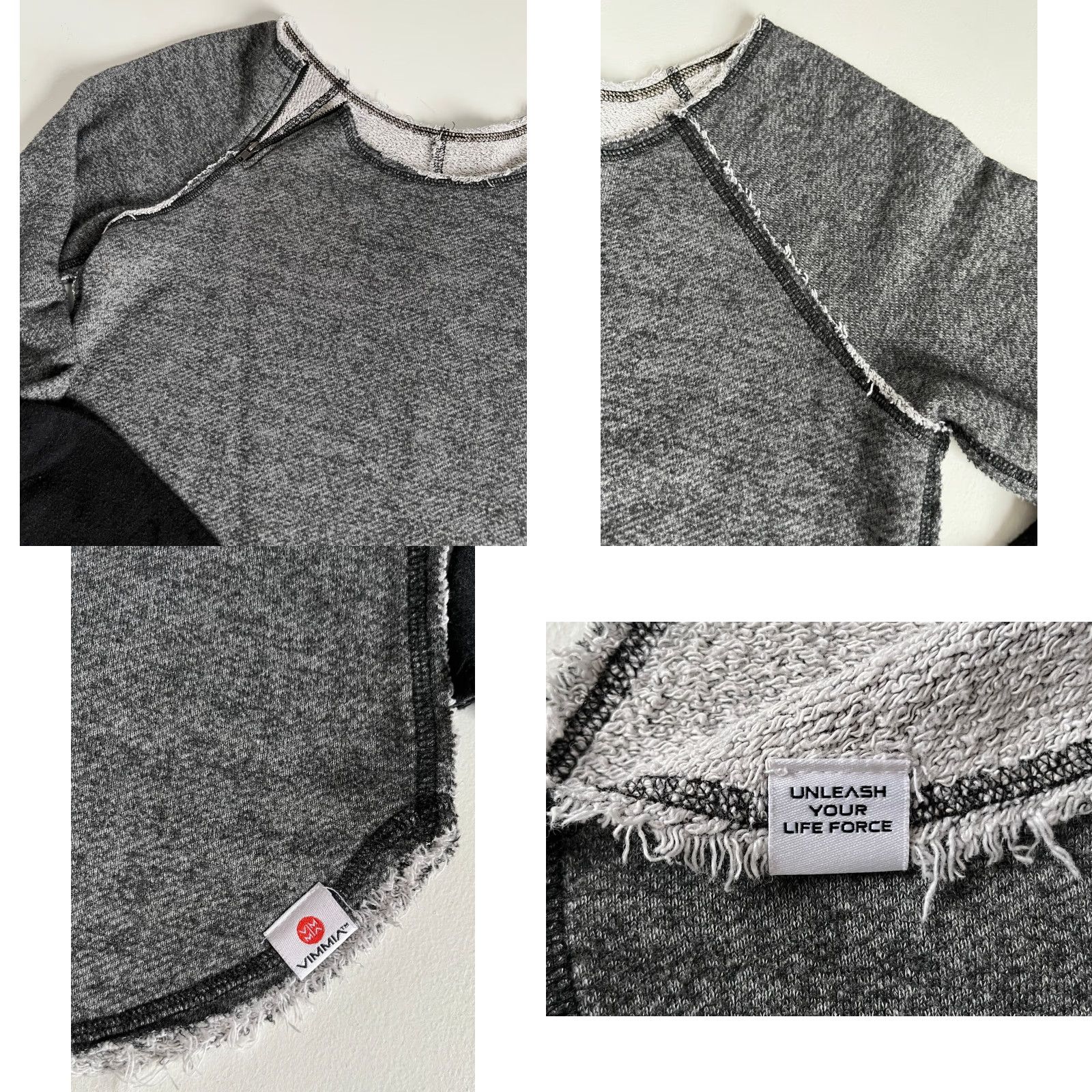 Vintage VINTAGE Women's Vimmia French Terry Sweatshirt Side Zip Sz S Size S / US 4 / IT 40 - 8 Thumbnail