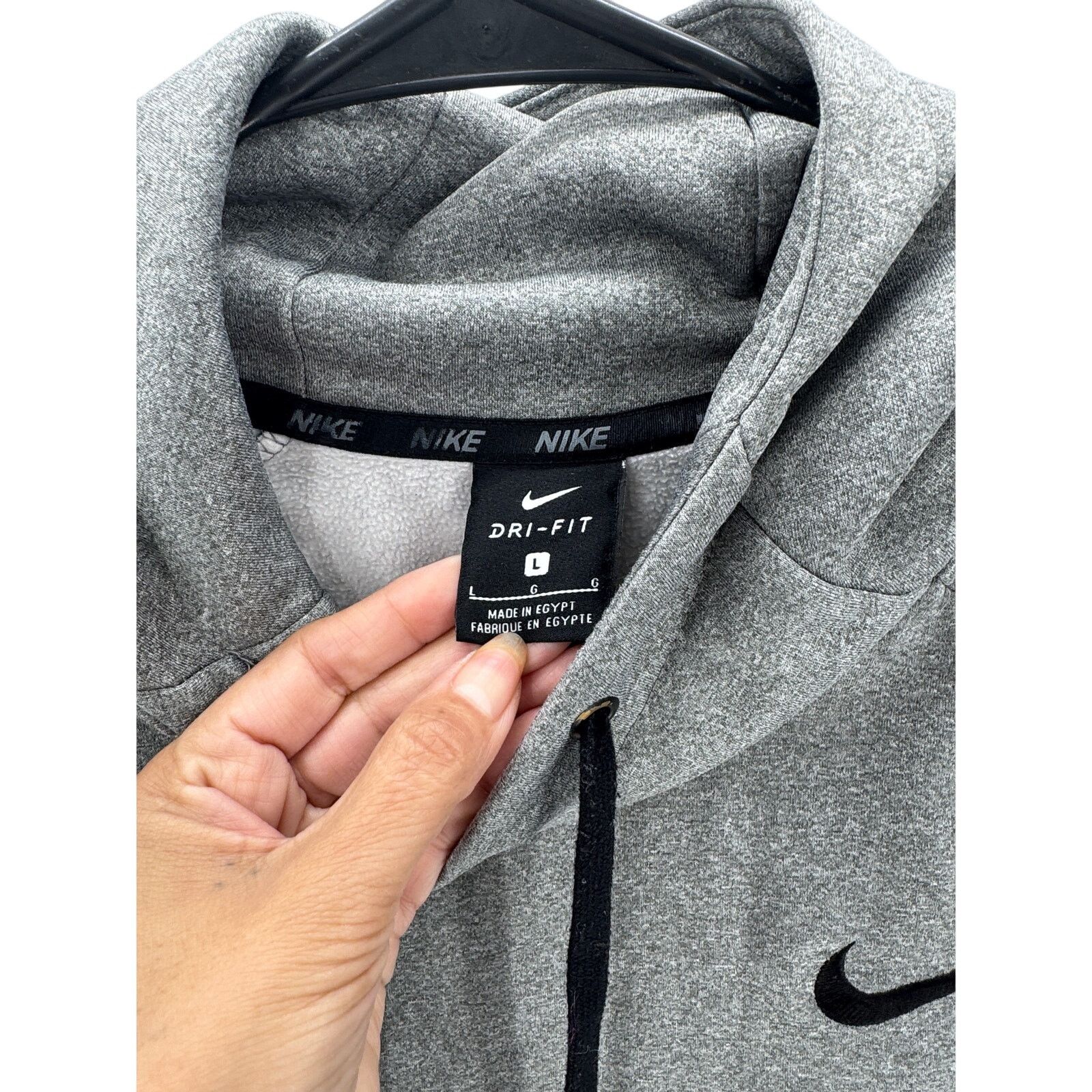 Nike Nike Therma-Fit Mens Long Sleeve Fleece Active Hoodie size L Size US L / EU 52-54 / 3 - 3 Thumbnail