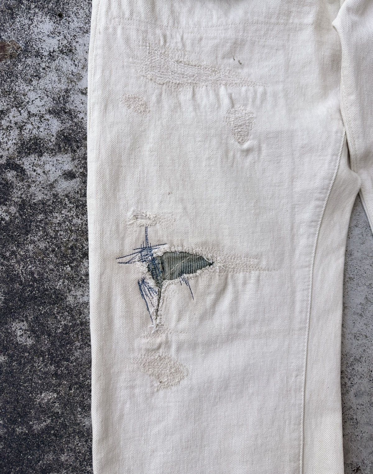 Kapital Kountry 2012 Kountry Selvedge Buckleback Boro Denim Patchwork jean Size US 34 / EU 50 - 6 Thumbnail