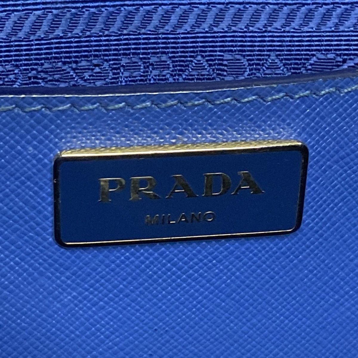 Prada PRADA Triangle Logo Tote Bag BN2608 Saffiano Lux (Leather) Size ONE SIZE - 12 Thumbnail