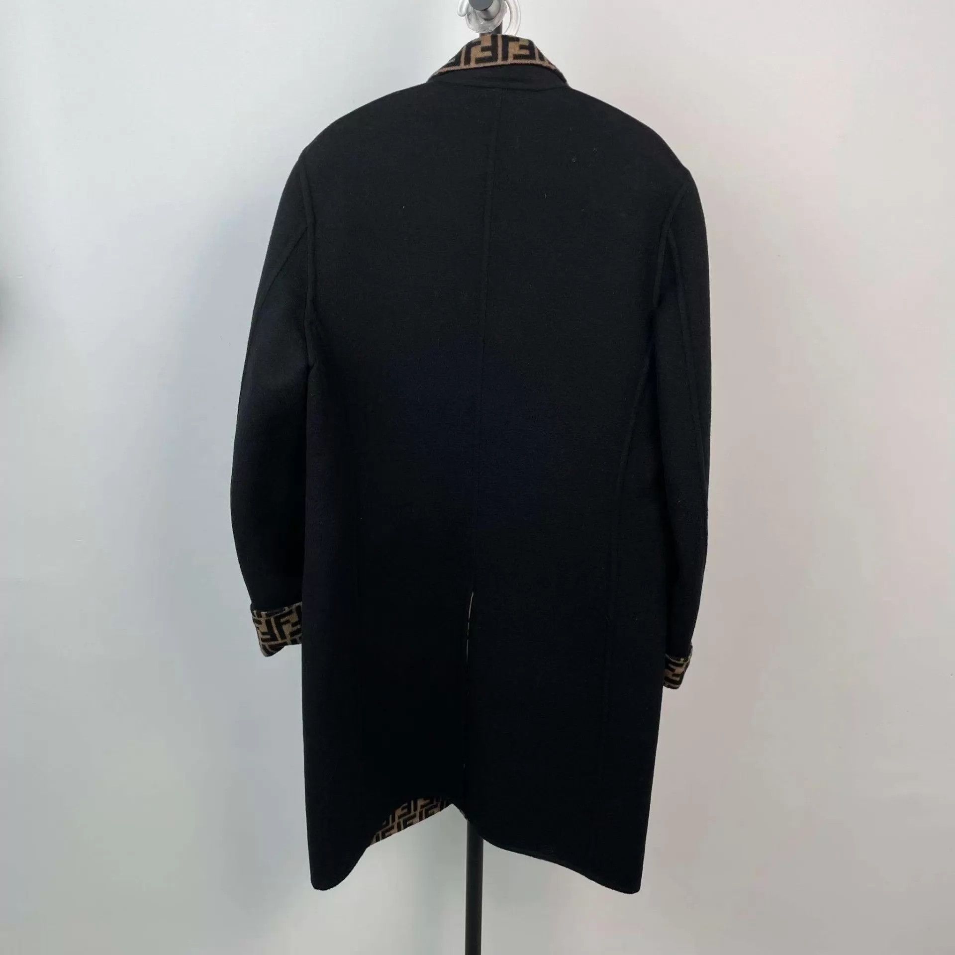 Fendi Fendi wool coat black size 50 Size US M / EU 48-50 / 2 - 2 Thumbnail