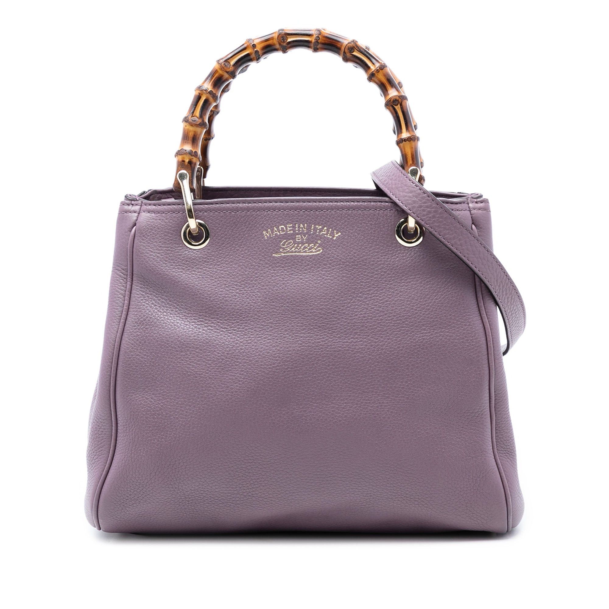 Gucci Small Calfskin Bamboo Shopper Satchel Size ONE SIZE - 1 Thumbnail