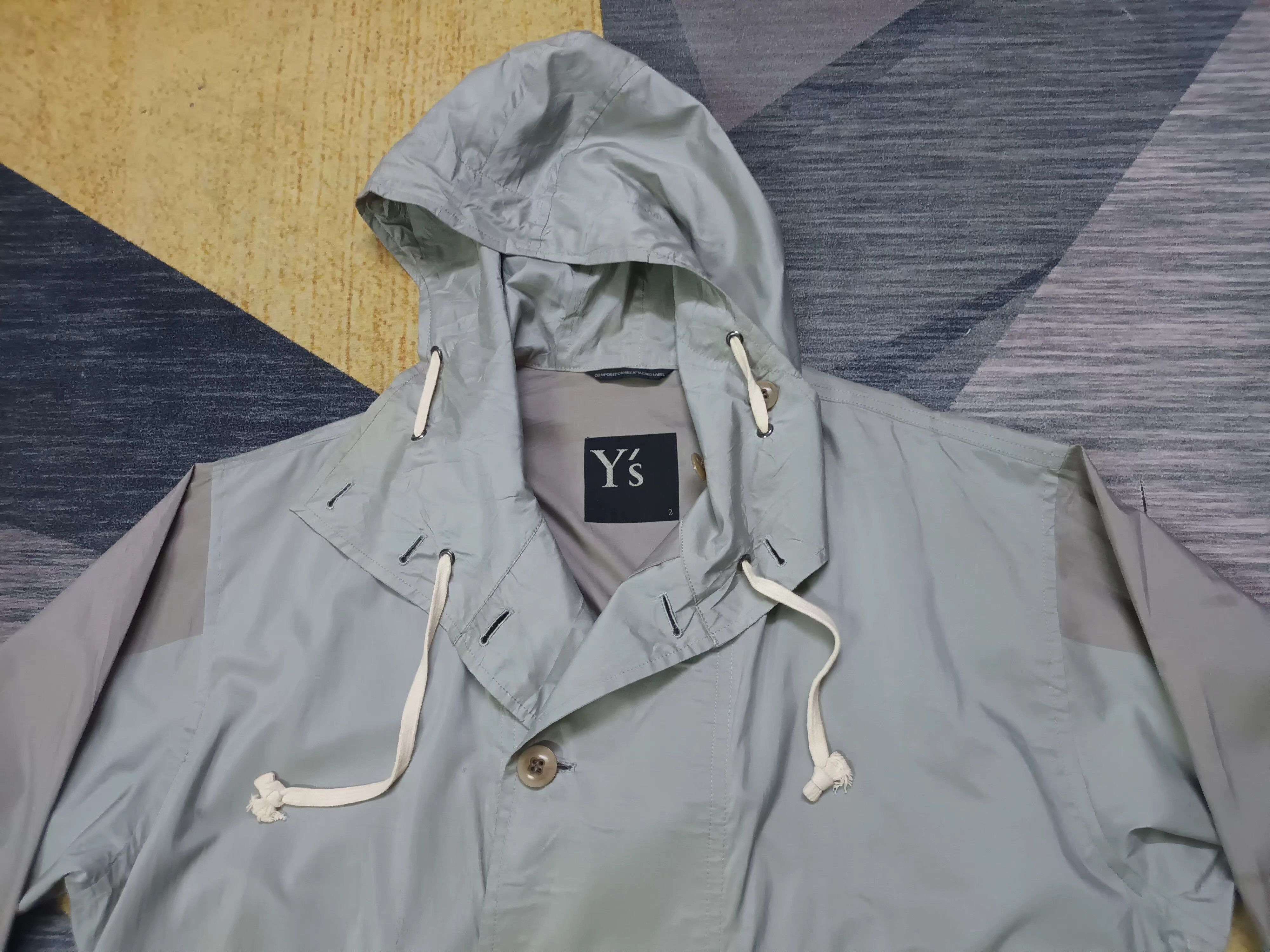 Yohji Yamamoto 🔥 YS YOHJI YAMAMOTO HOODIE LIGHT JACKET 🔥 Size US XXL / EU 58 / 5 - 8 Thumbnail