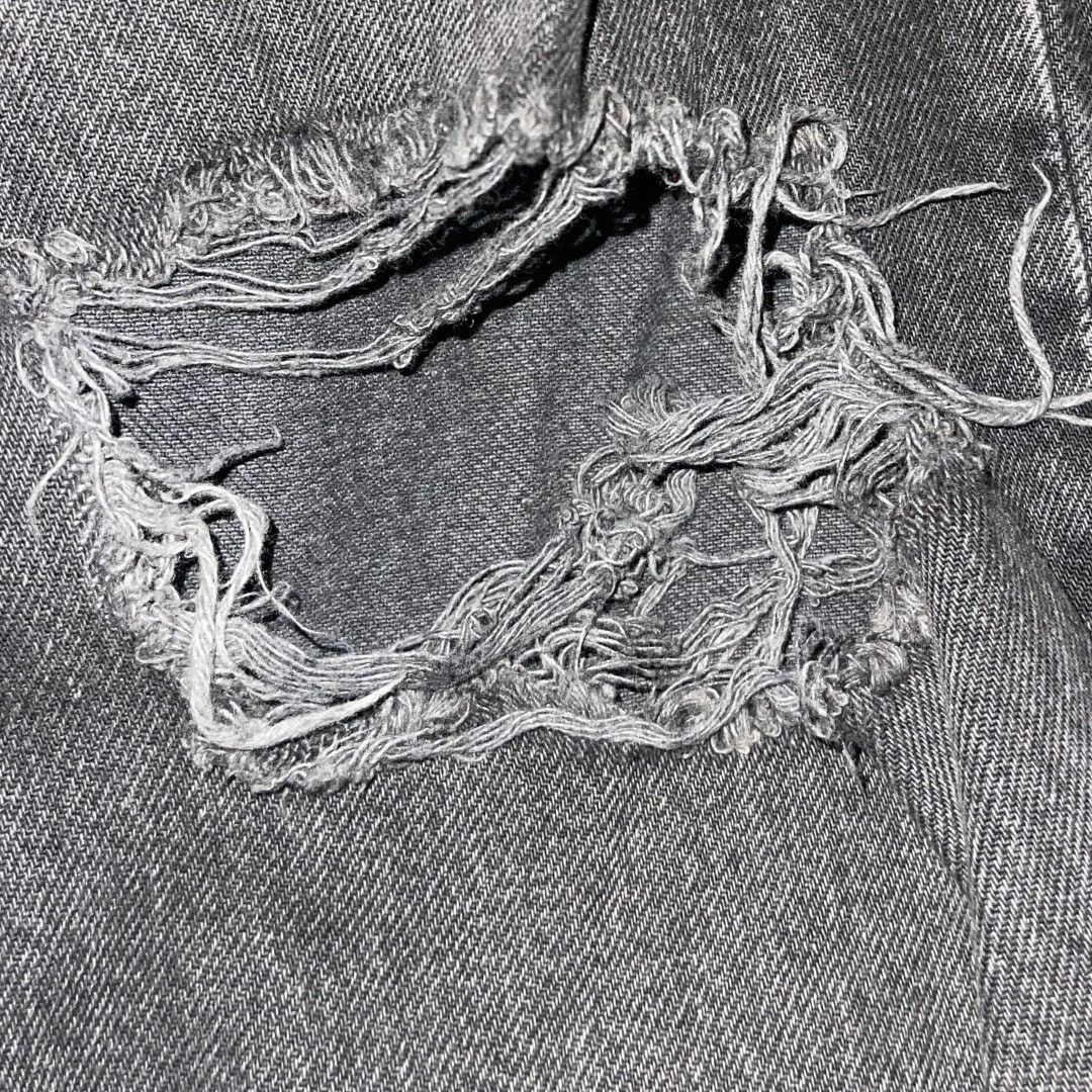 Garage Garage distressed wide leg jeans loose fit high waist 29 Y2K Size 29" - 4 Thumbnail