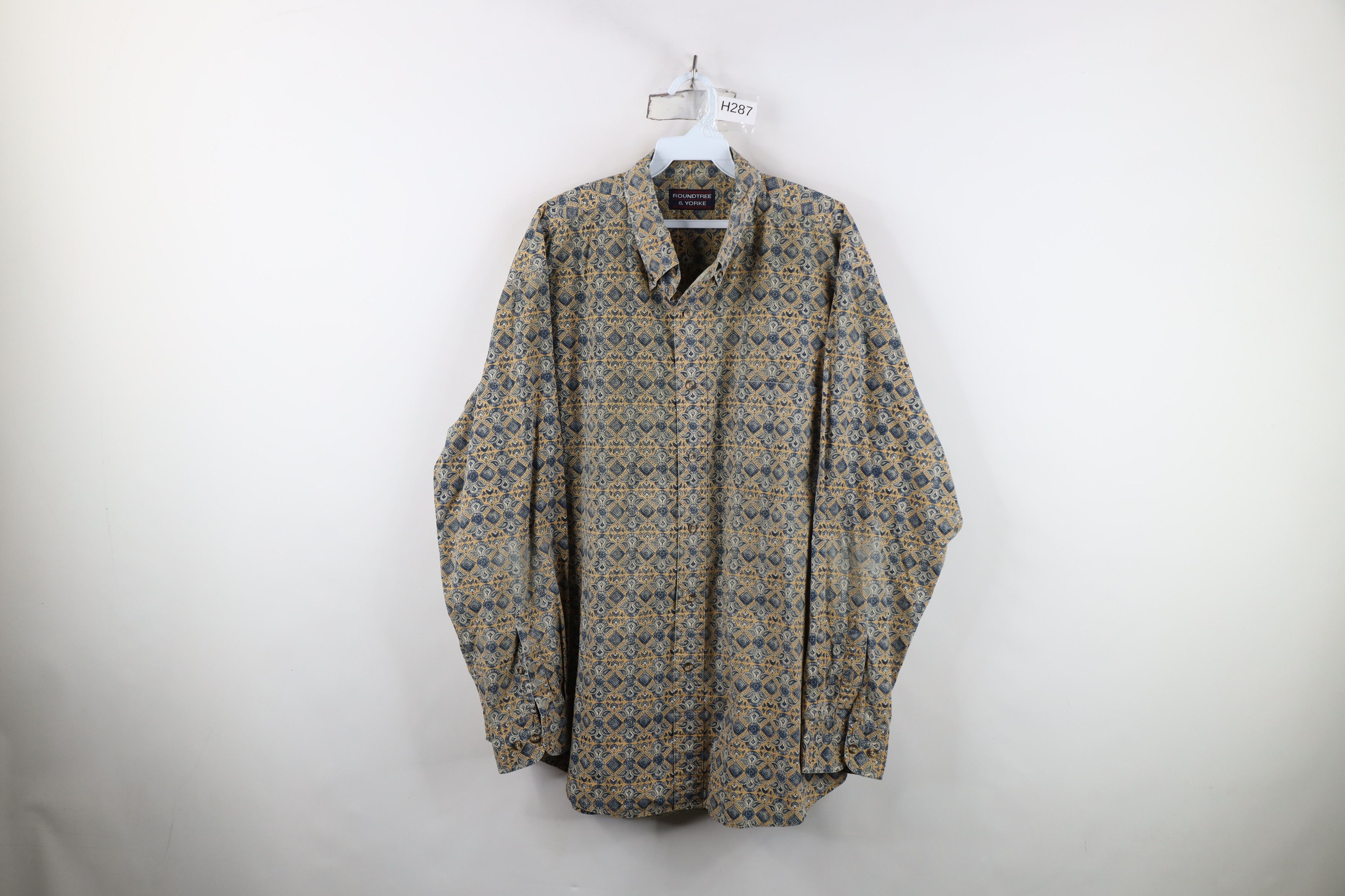 Vintage Vintage 90s Streetwear Flower Paisley Button Down Shirt Size US XL / EU 56 / 4 - 1 Thumbnail