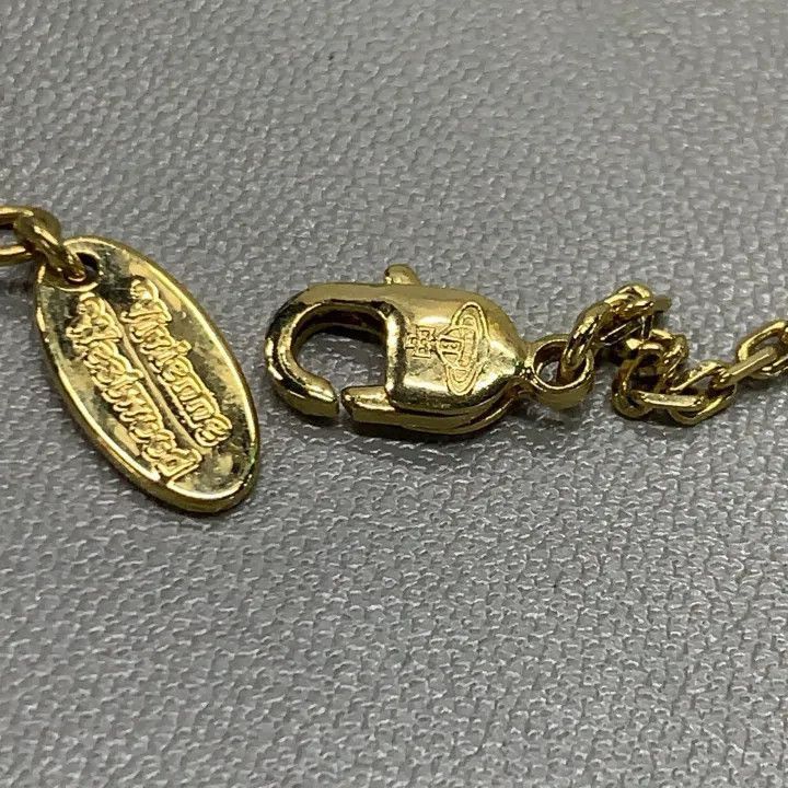 Vivienne Westwood Vivienne Westwood Gold Safety Pin Saturn Pendant Necklace Size ONE SIZE - 4 Thumbnail