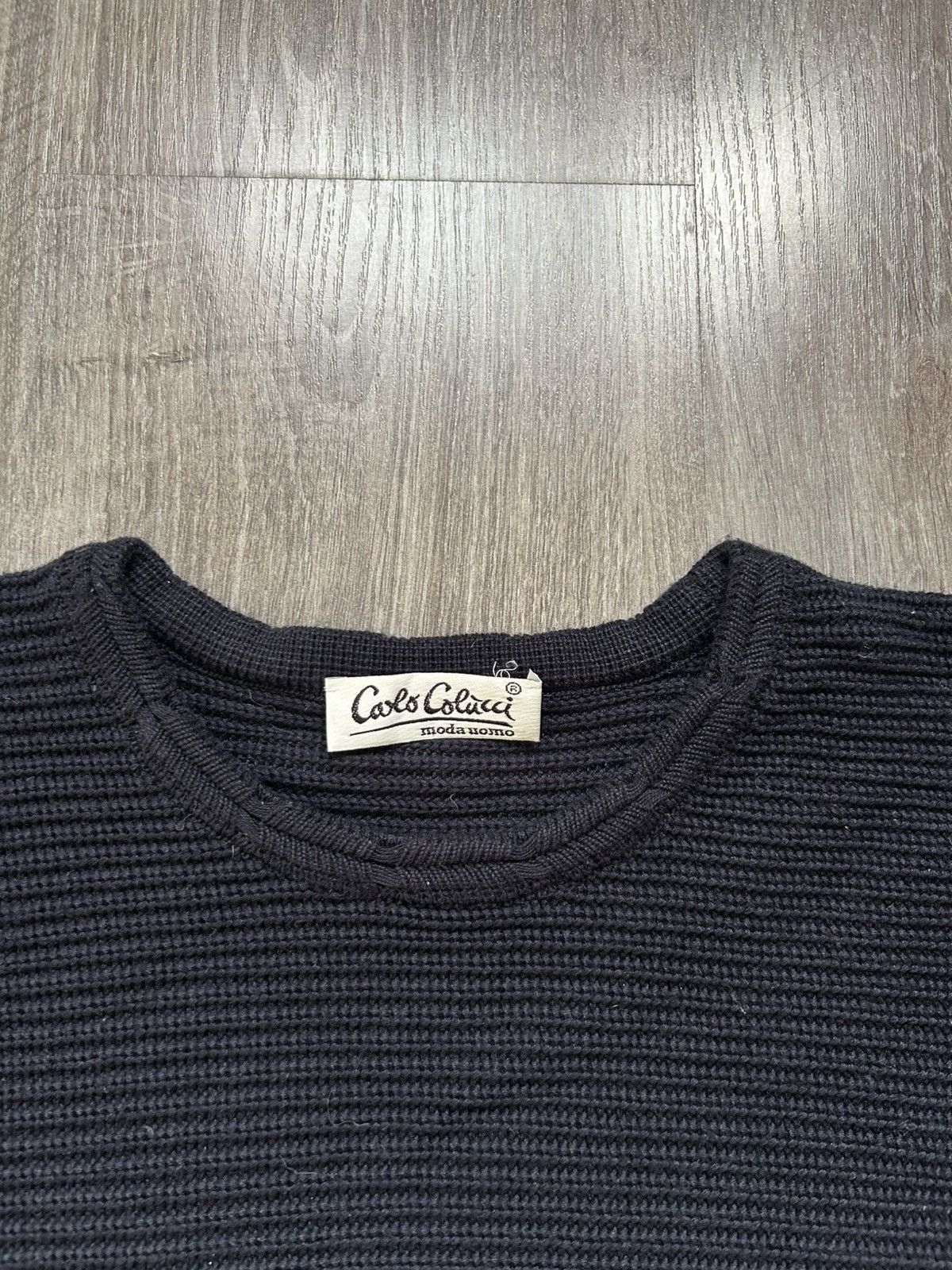Carlo Colucci Carlo Colucci Men's Oversized Sweater, Navy Blue Size US M / EU 48-50 / 2 - 5 Thumbnail