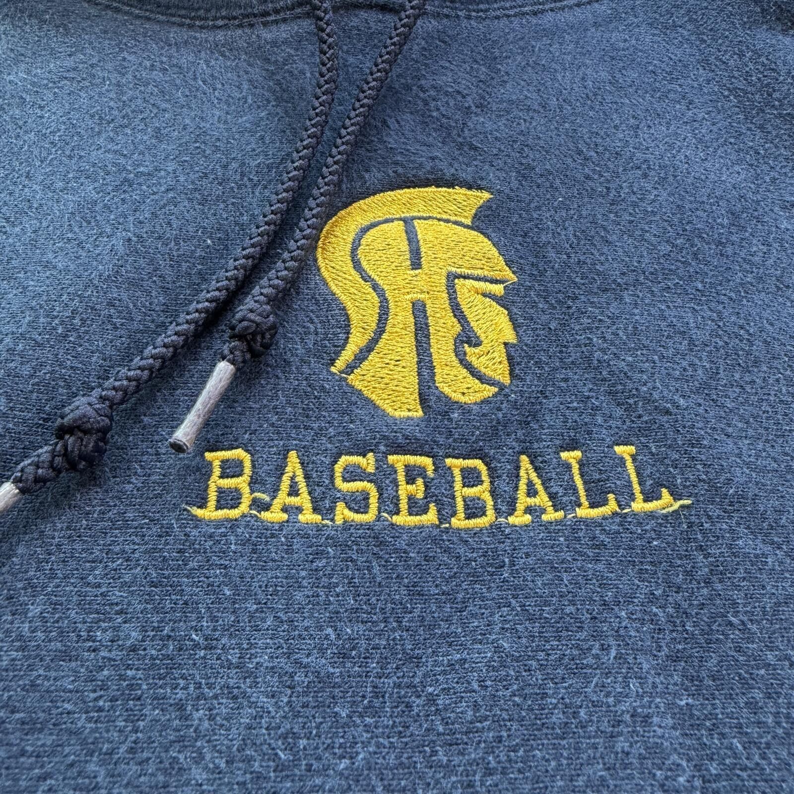 Champion Vintage Y2K Champion Reverse Weave Baseball Hoodie Navy XXL Size US XXL / EU 58 / 5 - 4 Thumbnail
