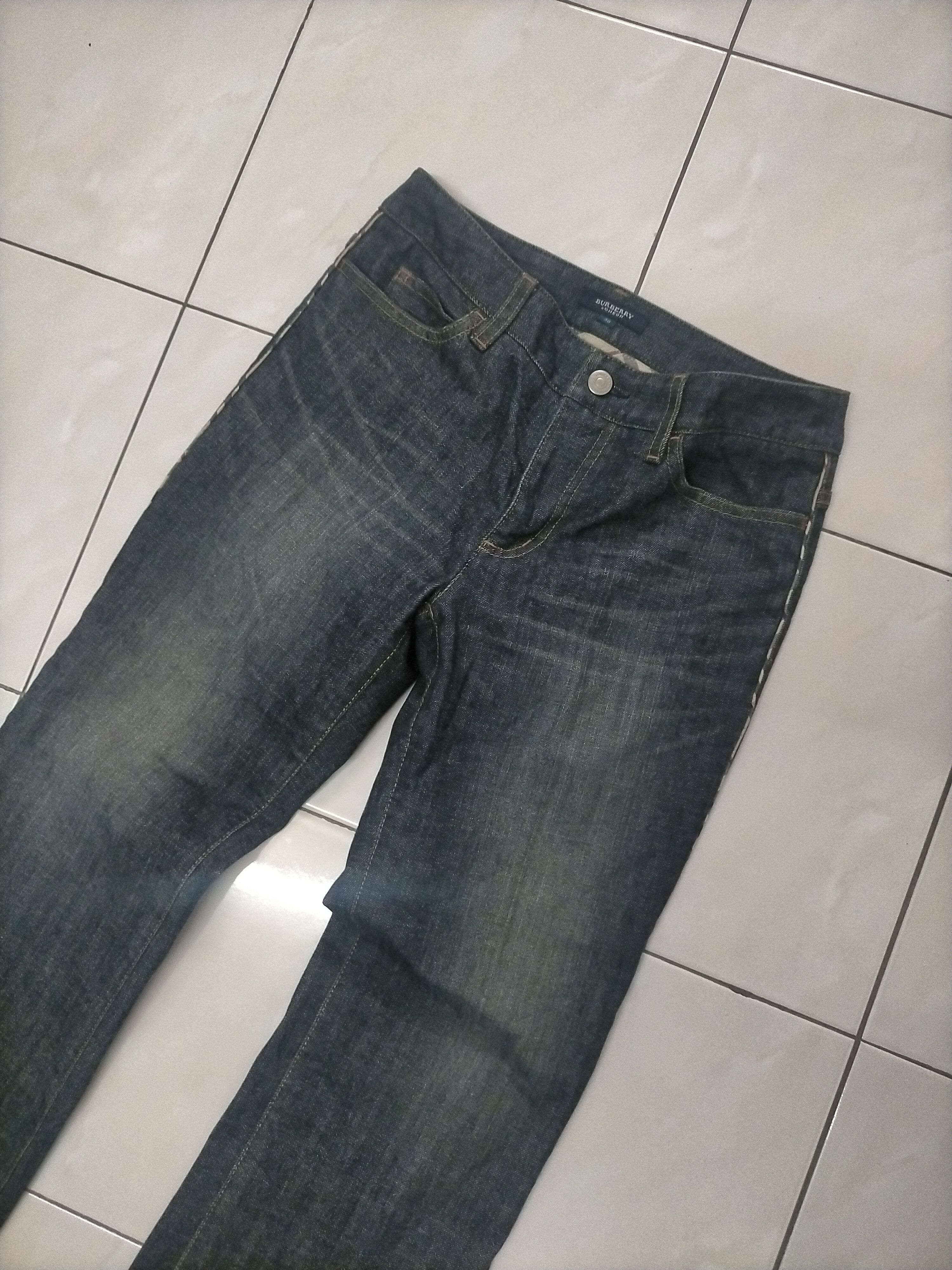 Burberry × Designer Rare Burberry London Mudwash Flare Jeans Size US 29 - 5 Thumbnail