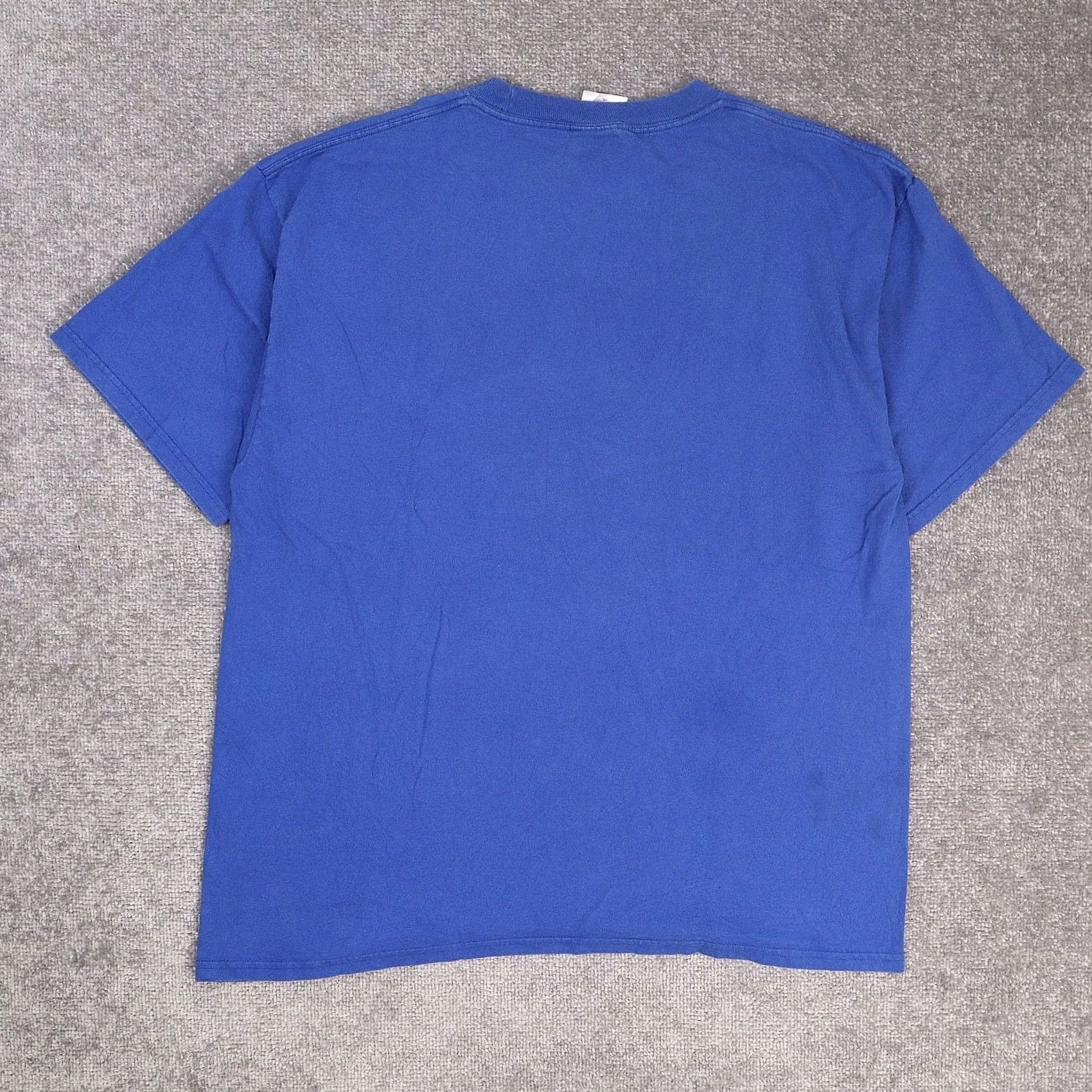 Vintage VINTAGE Majestic 90s Texas Rangers Baseball USA Sports T-Shirt 2XL Blue Short Sleeve Mens Size US XXL / EU 58 / 5 - 2 Thumbnail